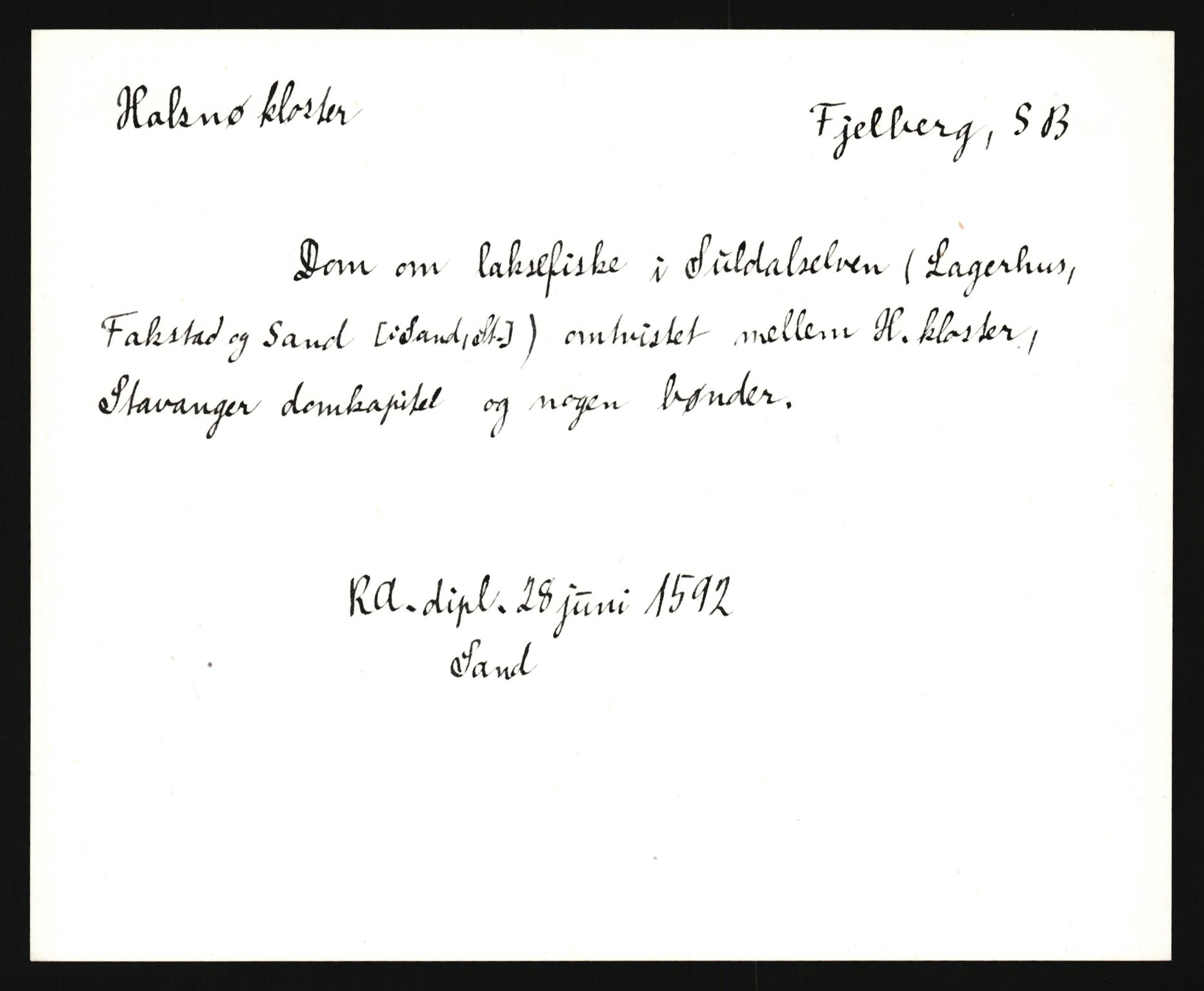 Riksarkivets diplomsamling, AV/RA-EA-5965/F35/F35e/L0028: Registreringssedler Hordaland 1, 1400-1700, p. 177
