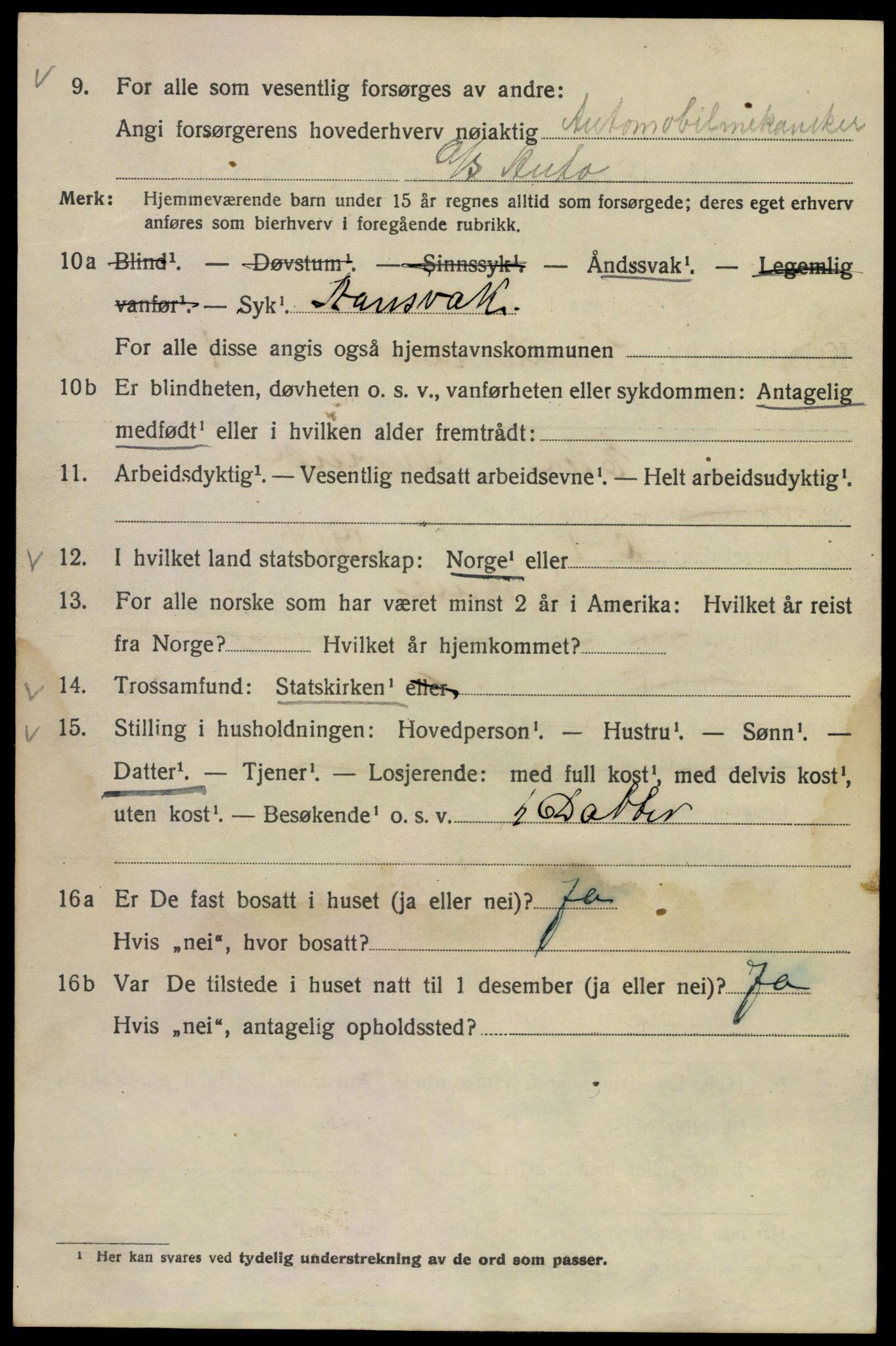 SAO, 1920 census for Kristiania, 1920, p. 364742