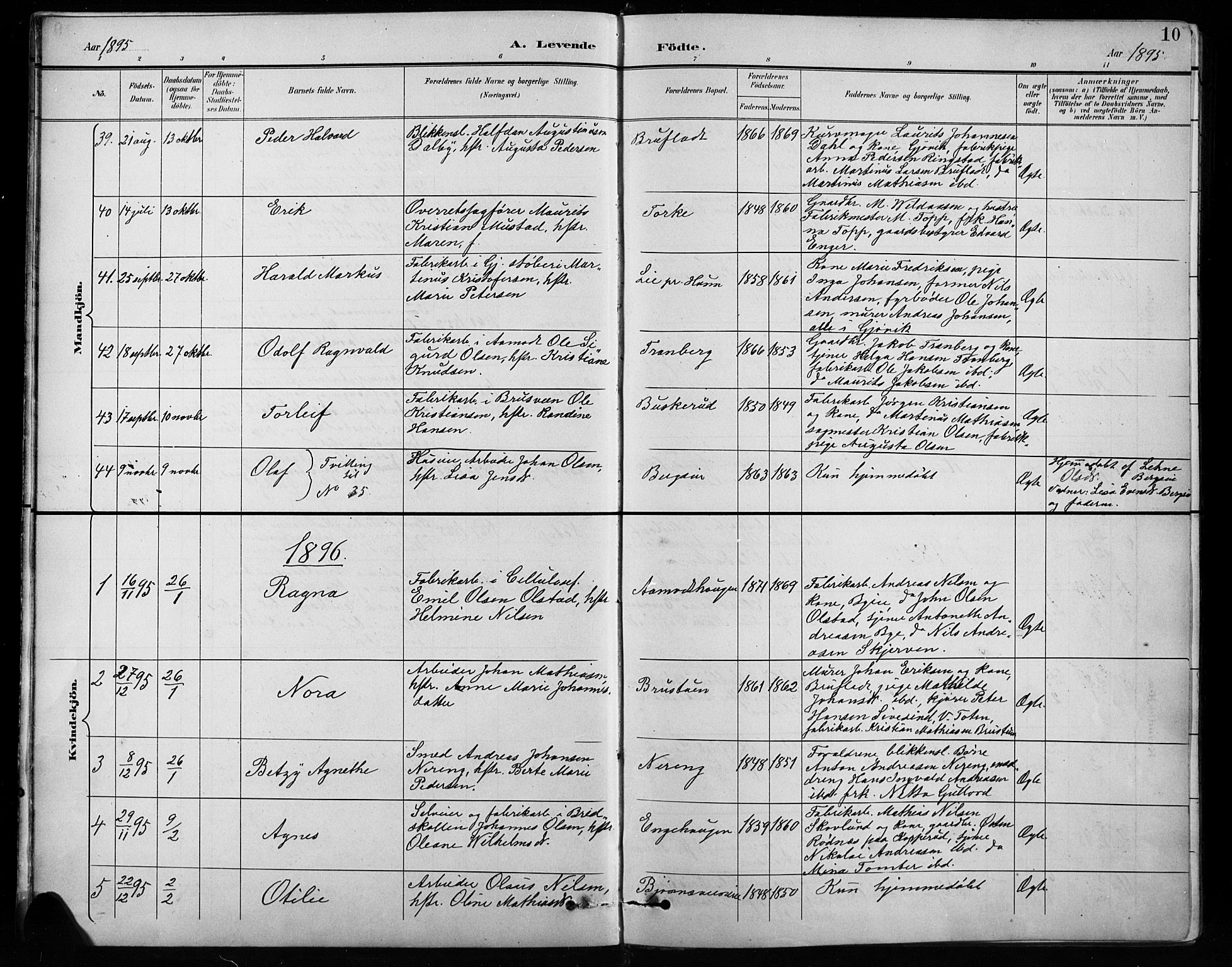 Vardal prestekontor, SAH/PREST-100/H/Ha/Hab/L0010: Parish register (copy) no. 10, 1895-1903, p. 10