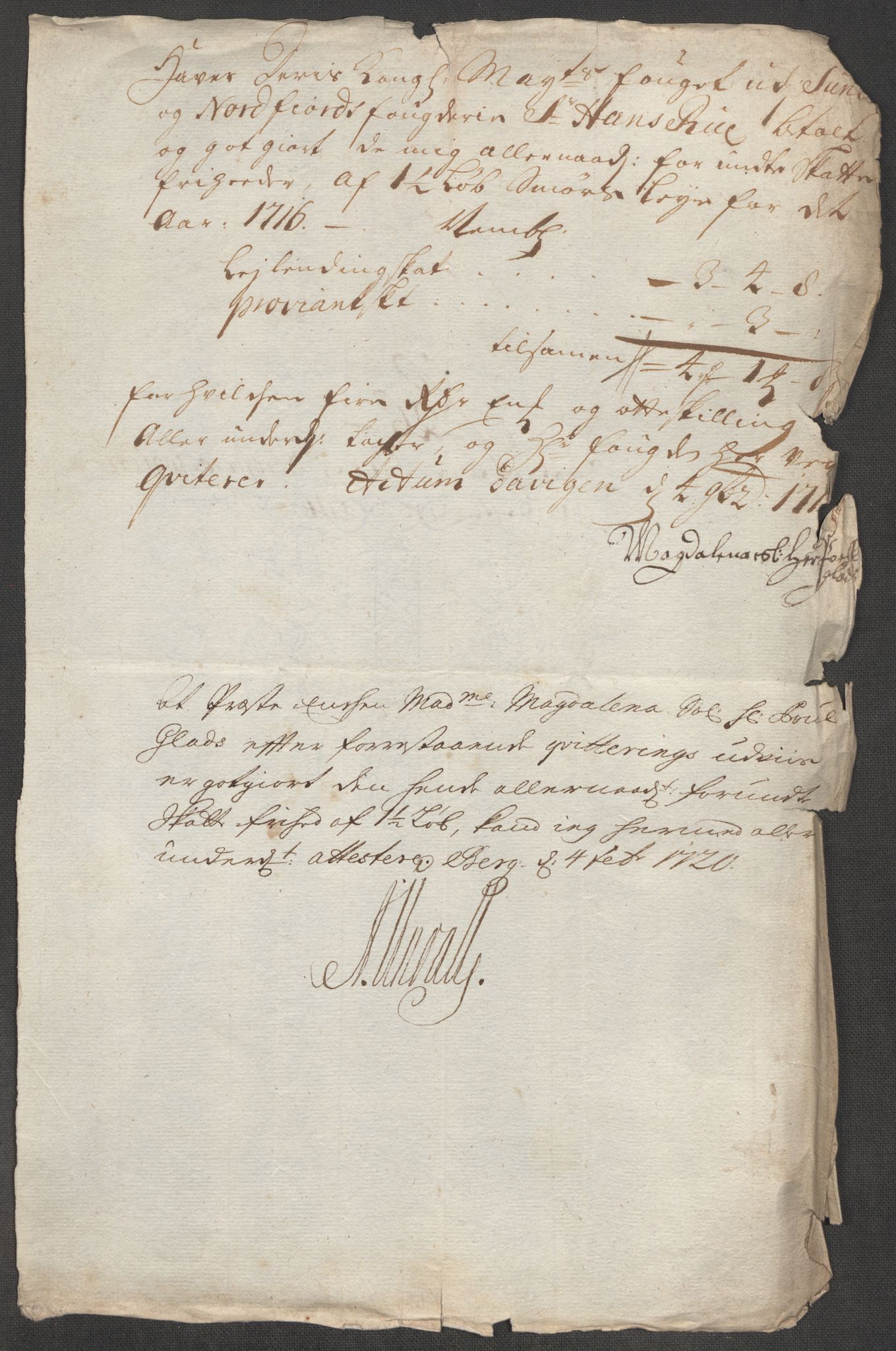 Rentekammeret inntil 1814, Reviderte regnskaper, Fogderegnskap, AV/RA-EA-4092/R53/L3440: Fogderegnskap Sunn- og Nordfjord, 1716, p. 171