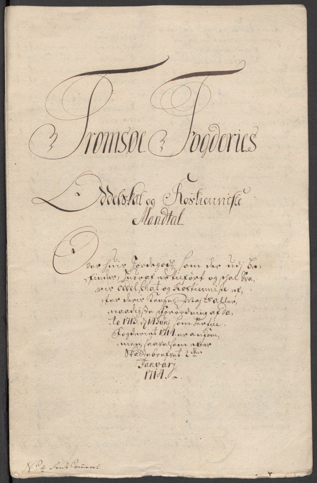 Rentekammeret inntil 1814, Reviderte regnskaper, Fogderegnskap, AV/RA-EA-4092/R68/L4760: Fogderegnskap Senja og Troms, 1714, p. 74