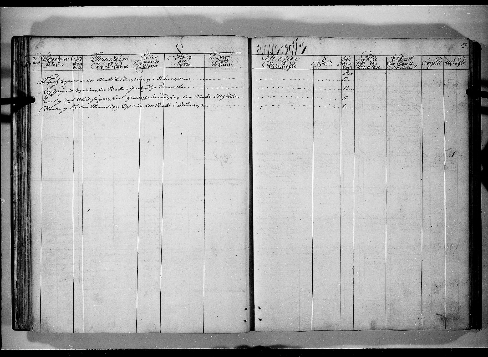 Rentekammeret inntil 1814, Realistisk ordnet avdeling, AV/RA-EA-4070/N/Nb/Nbf/L0101: Solør, Østerdalen og Odal eksaminasjonsprotokoll, 1723, p. 58b-59a