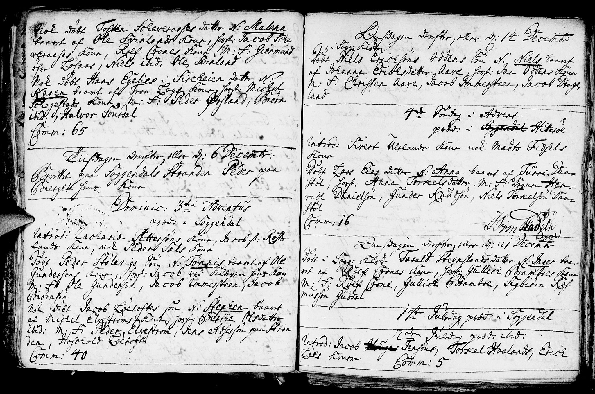 Sokndal sokneprestkontor, AV/SAST-A-101808: Parish register (official) no. A 1, 1729-1740