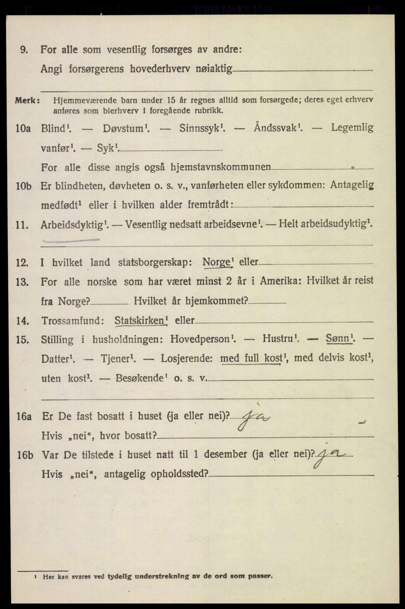 SAH, 1920 census for Jevnaker, 1920, p. 3356