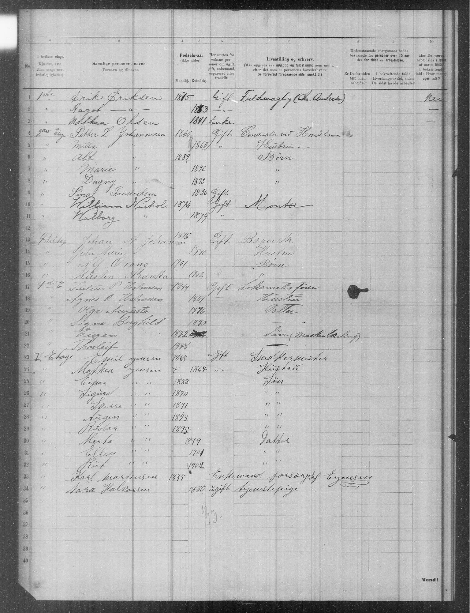 OBA, Municipal Census 1902 for Kristiania, 1902, p. 12934