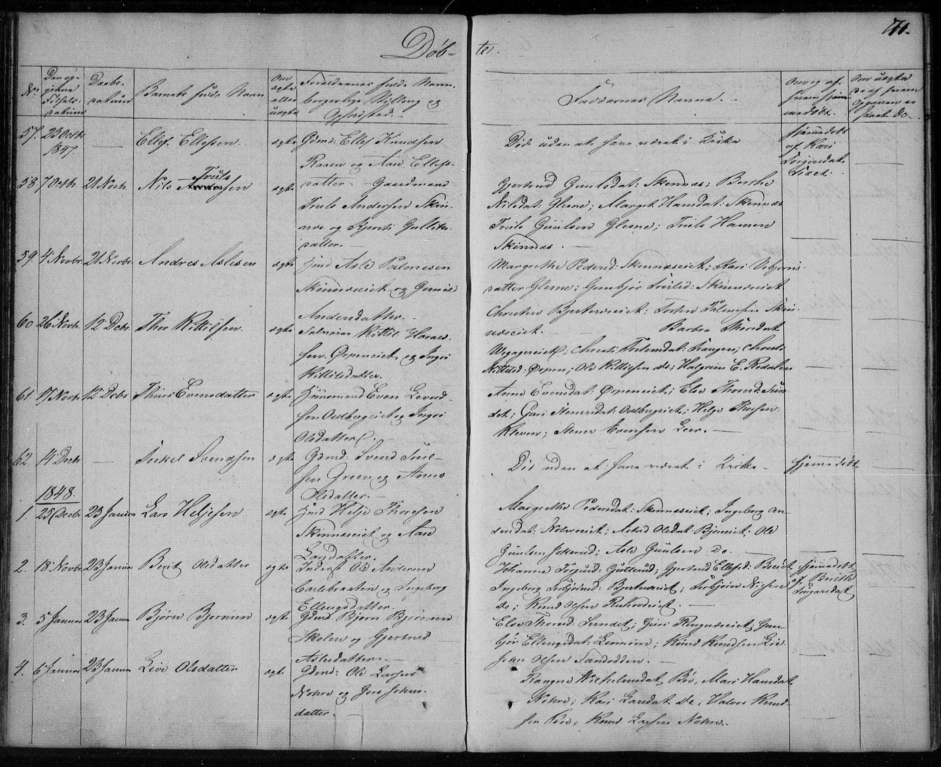 Krødsherad kirkebøker, AV/SAKO-A-19/F/Fa/L0002: Parish register (official) no. 2, 1829-1851, p. 71