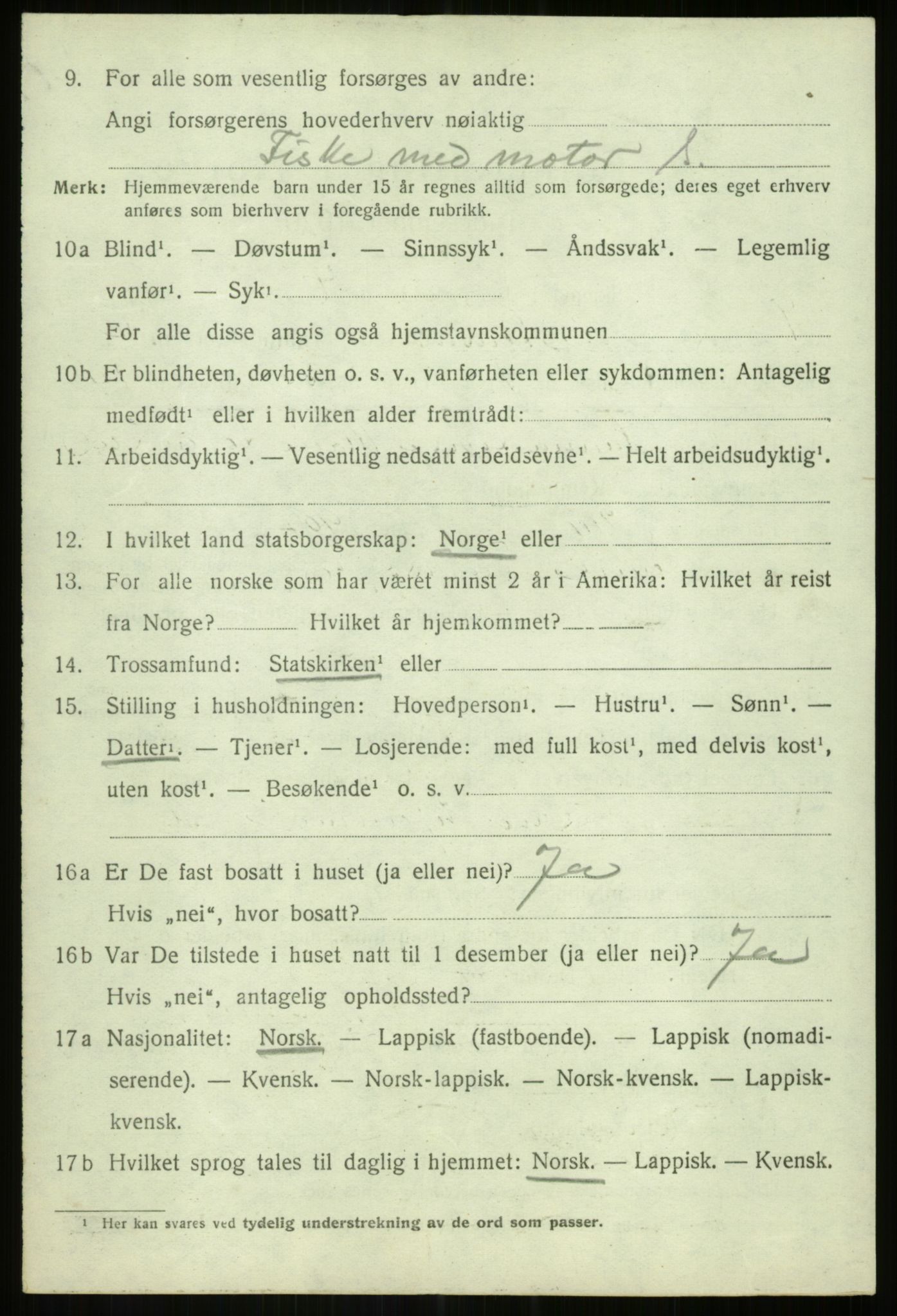 SATØ, 1920 census for Lenvik, 1920, p. 5653