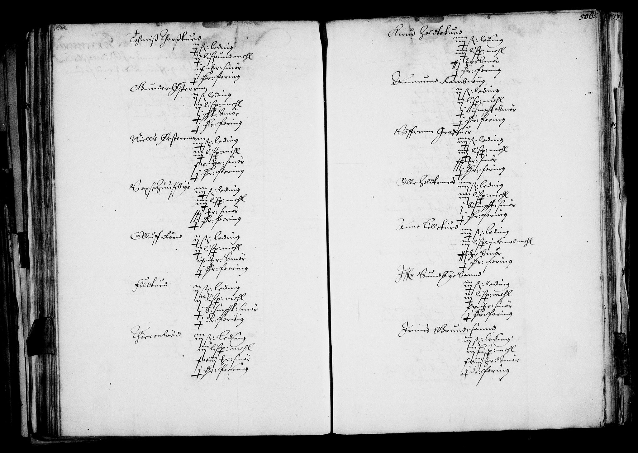 Rentekammeret inntil 1814, Realistisk ordnet avdeling, AV/RA-EA-4070/N/Na/L0001: [XI f]: Akershus stifts jordebok, 1652, p. 505b-506a