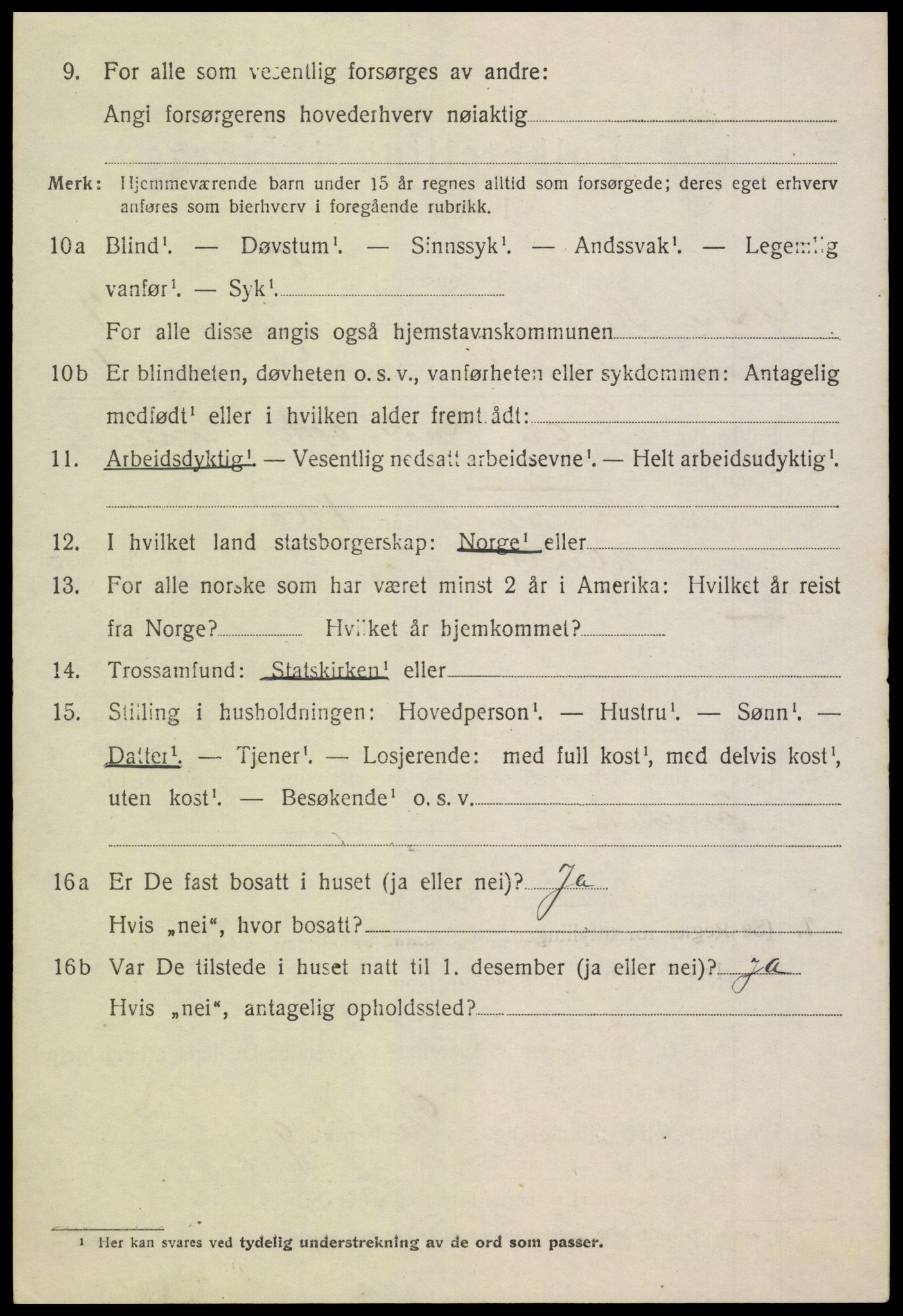 SAH, 1920 census for Øystre Slidre, 1920, p. 4400