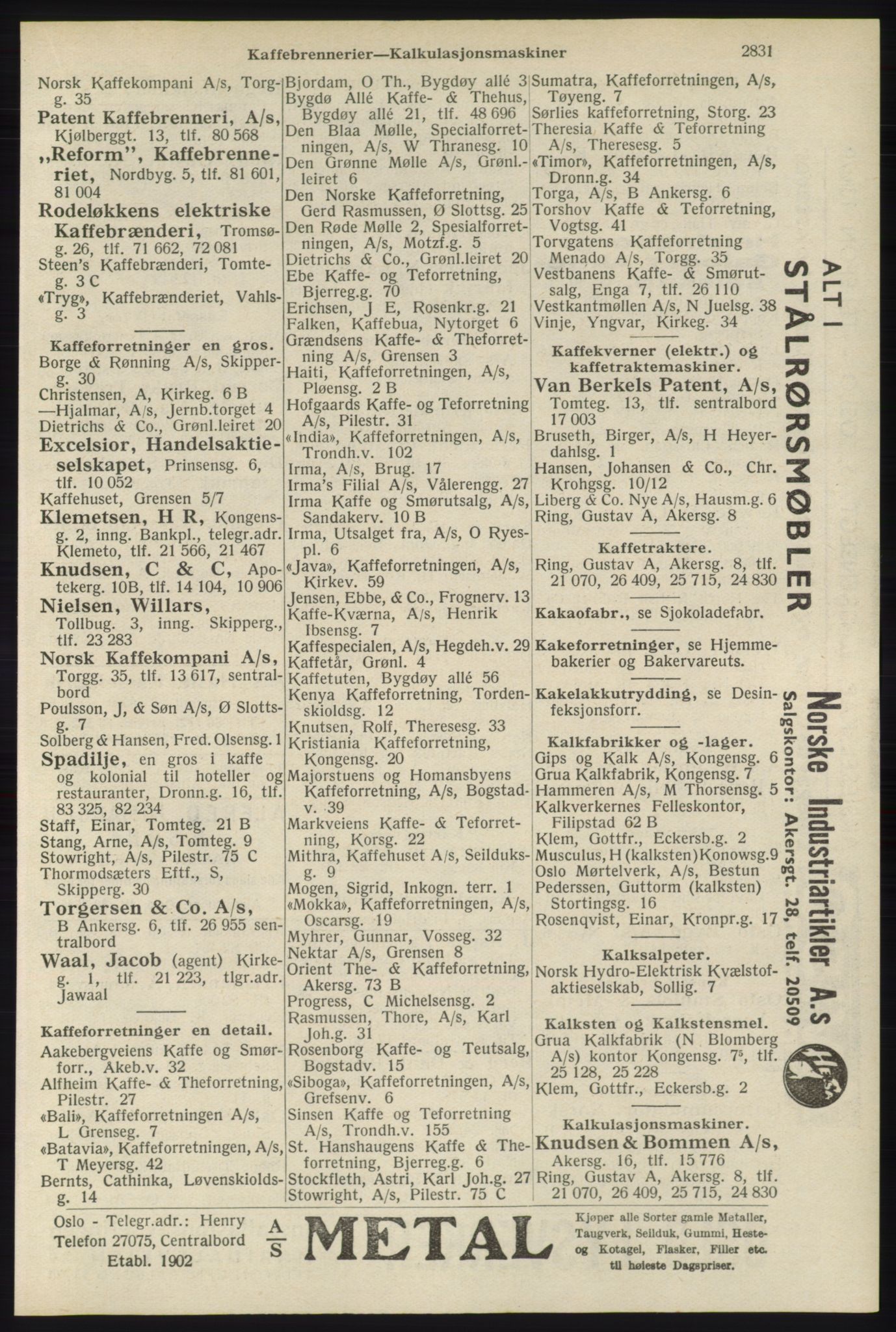 Kristiania/Oslo adressebok, PUBL/-, 1940, p. 2781