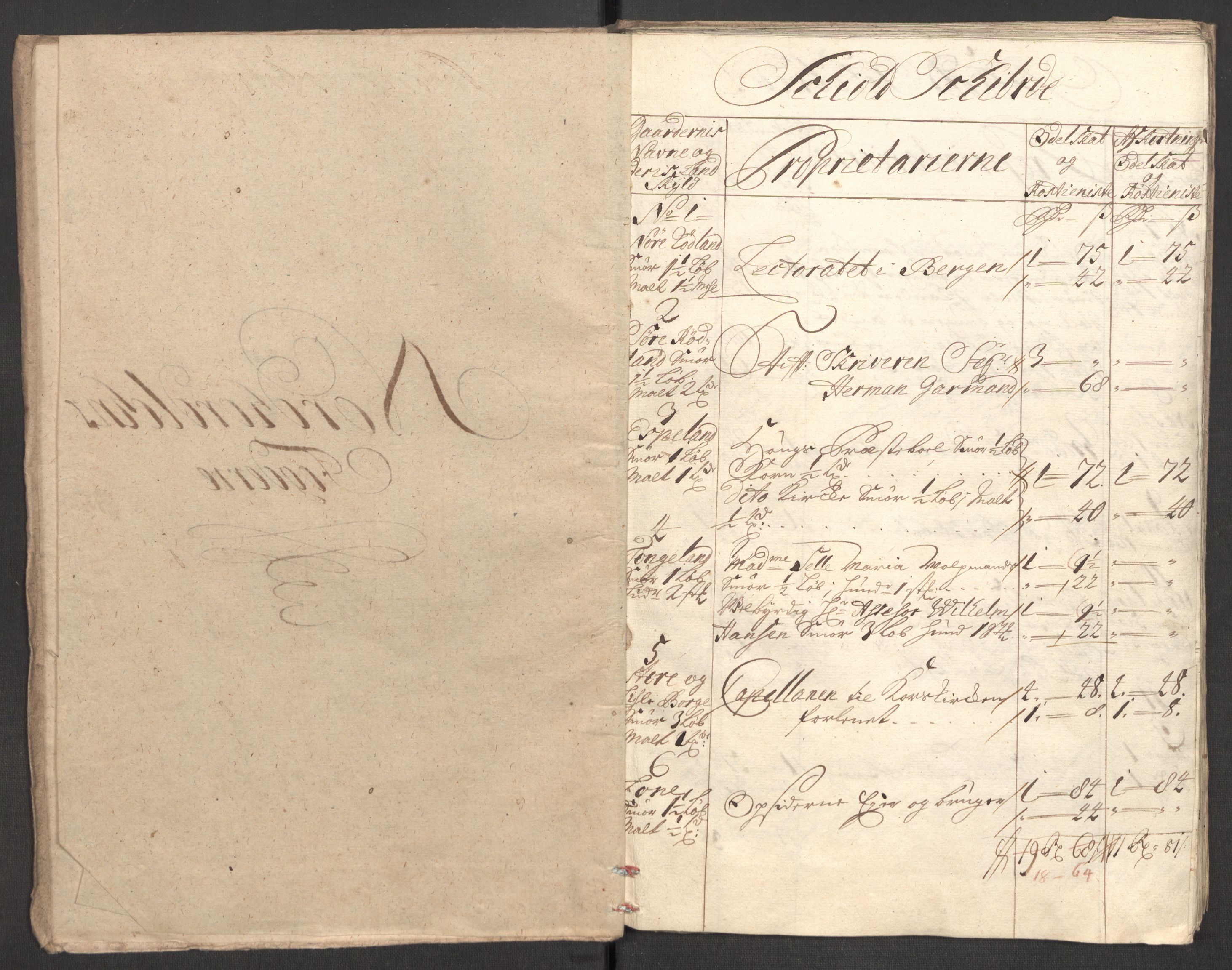 Rentekammeret inntil 1814, Reviderte regnskaper, Fogderegnskap, AV/RA-EA-4092/R51/L3190: Fogderegnskap Nordhordland og Voss, 1709, p. 42