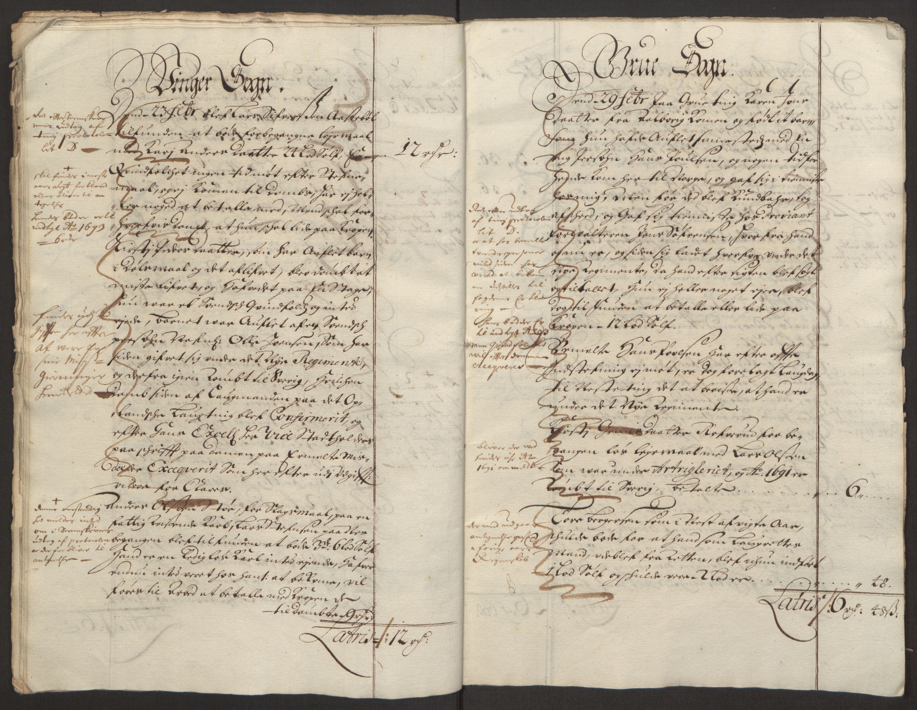 Rentekammeret inntil 1814, Reviderte regnskaper, Fogderegnskap, AV/RA-EA-4092/R13/L0830: Fogderegnskap Solør, Odal og Østerdal, 1692, p. 15