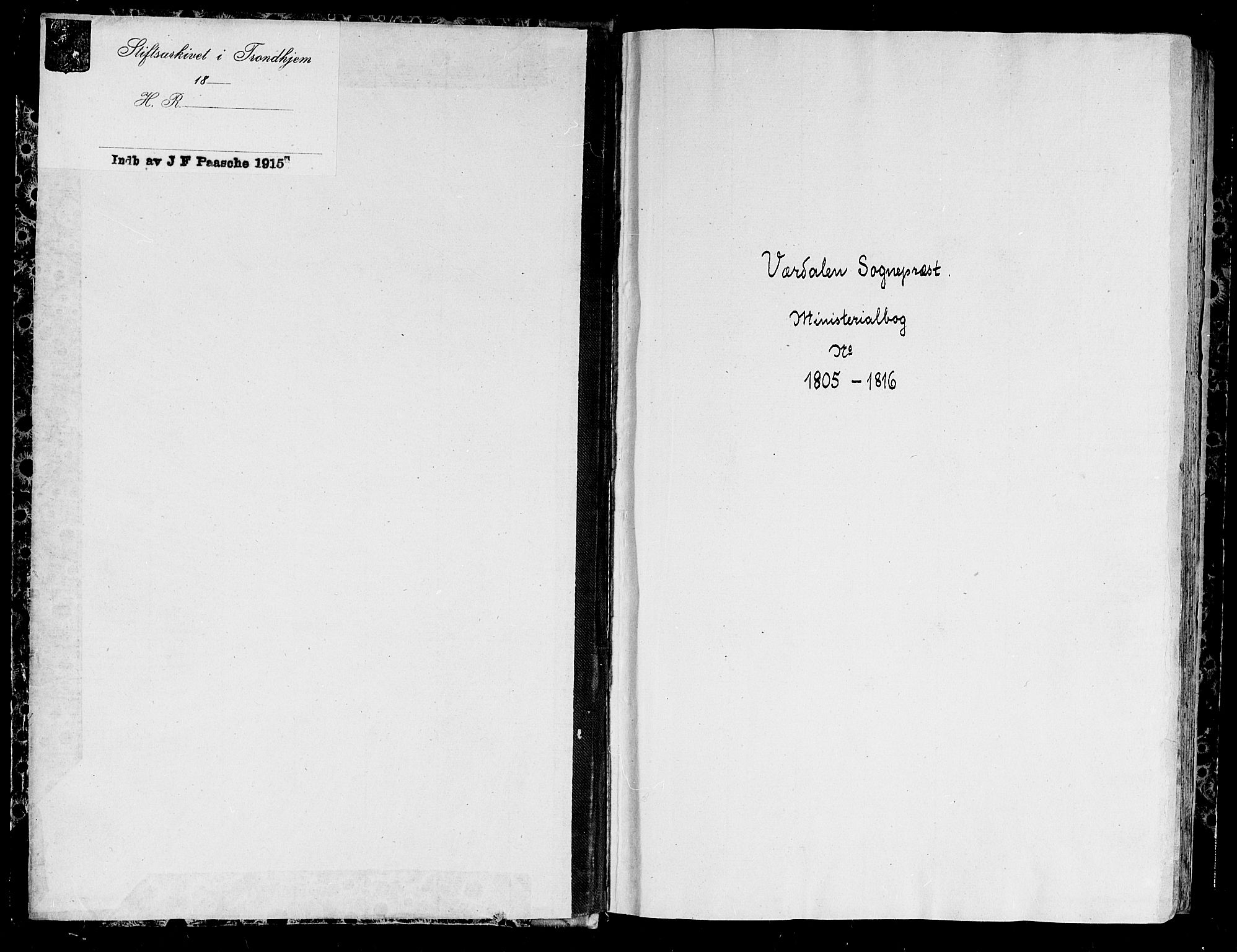 Ministerialprotokoller, klokkerbøker og fødselsregistre - Nord-Trøndelag, AV/SAT-A-1458/723/L0233: Parish register (official) no. 723A04, 1805-1816