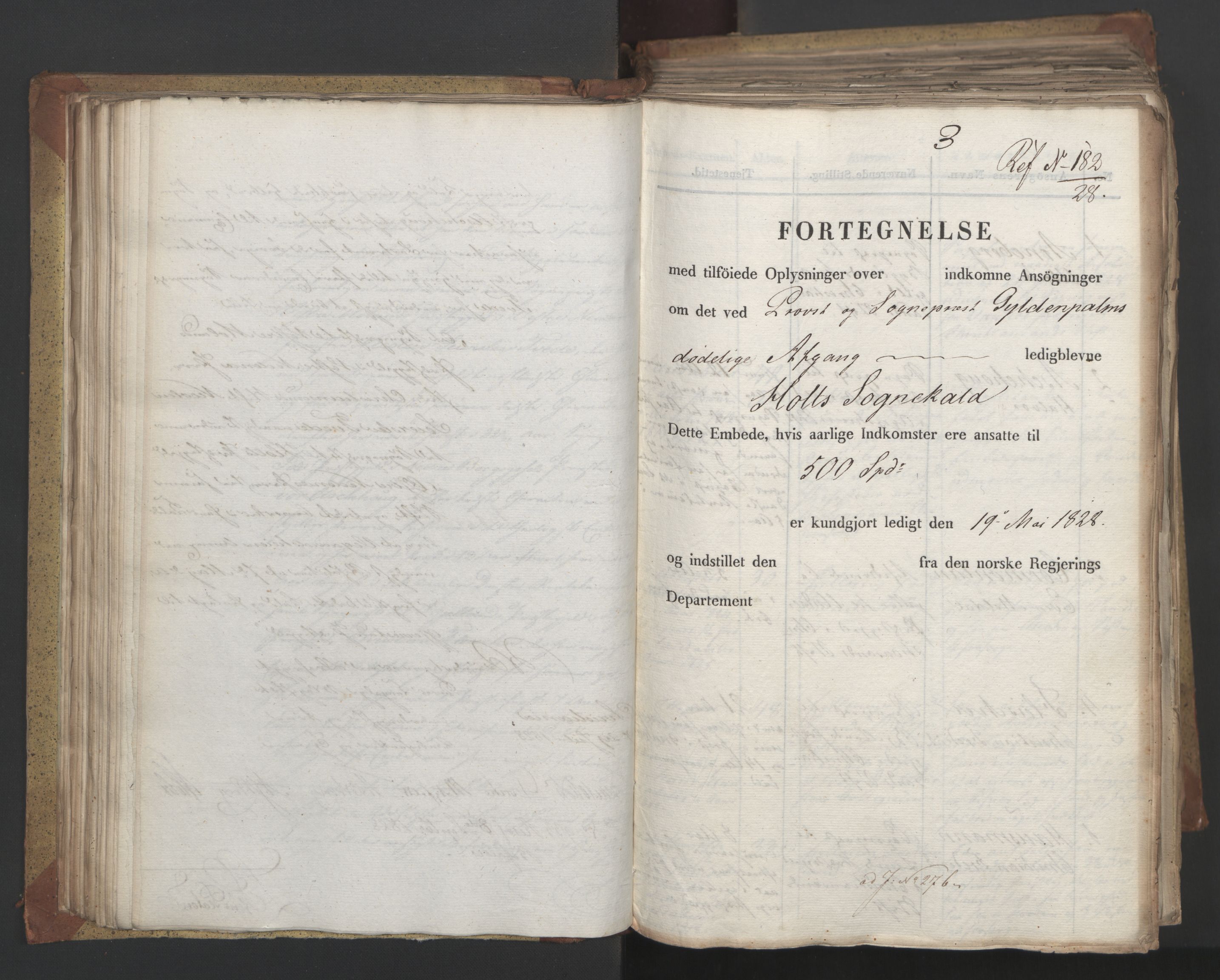 Statsrådsavdelingen i Stockholm, RA/S-1003/D/Da/L0055: Regjeringsinnstillinger nr. 231-435, 1828, p. 120