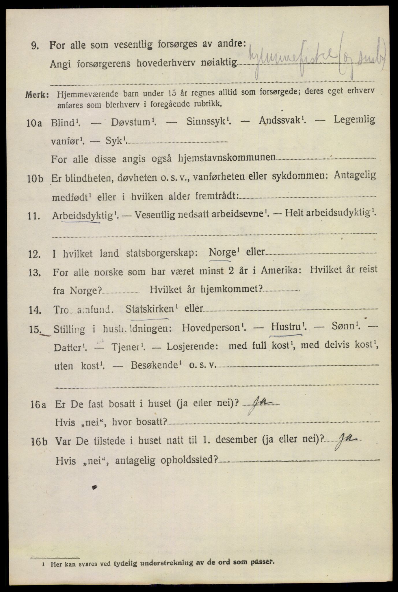 SAKO, 1920 census for Eidanger, 1920, p. 7413