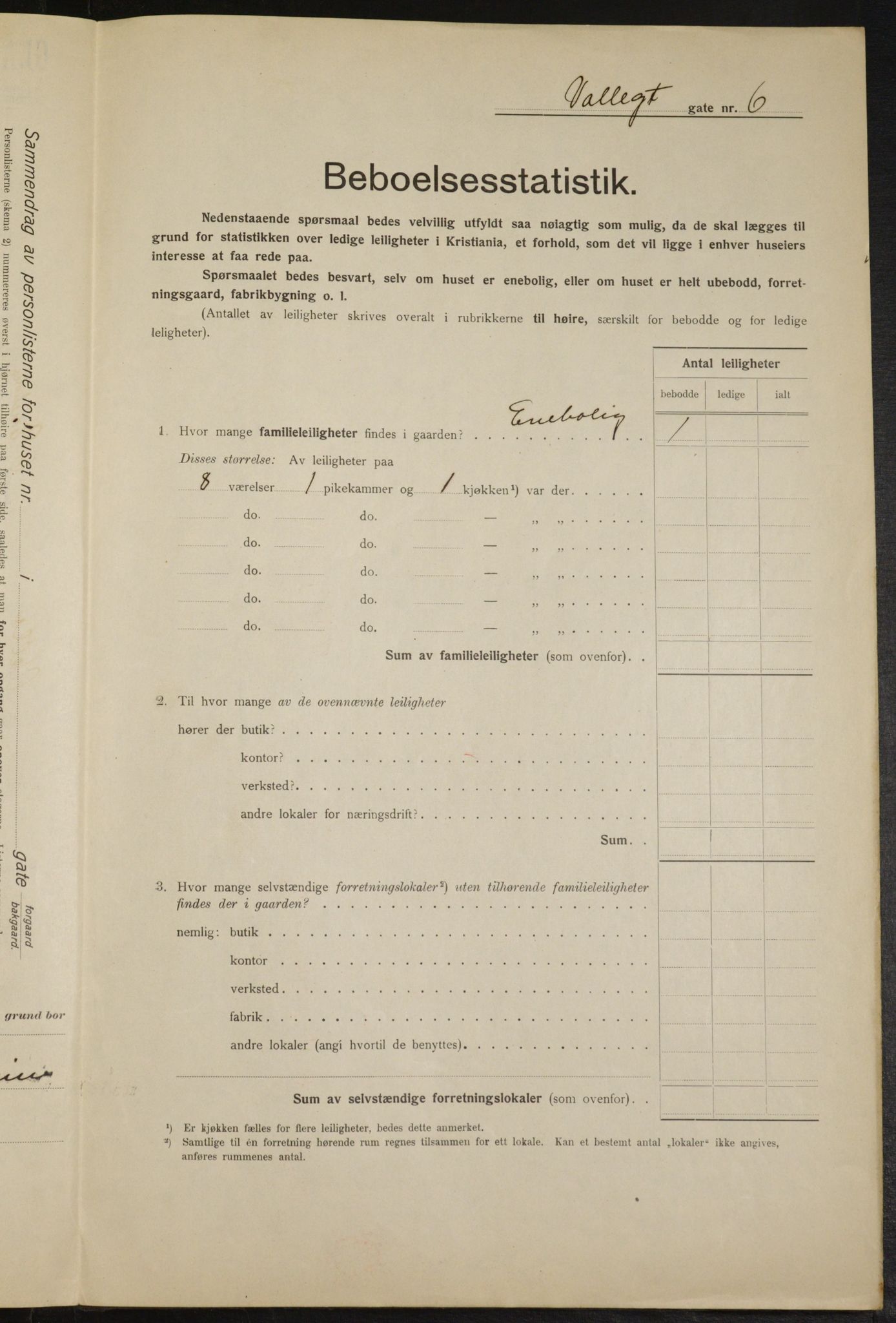 OBA, Municipal Census 1915 for Kristiania, 1915, p. 122533