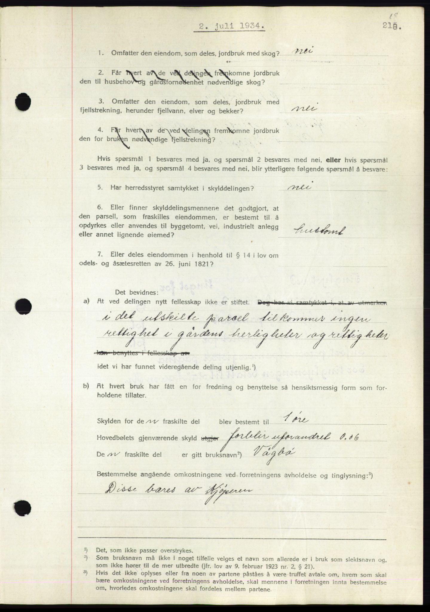 Romsdal sorenskriveri, AV/SAT-A-4149/1/2/2C/L0065: Mortgage book no. 59, 1934-1934, Deed date: 02.07.1934