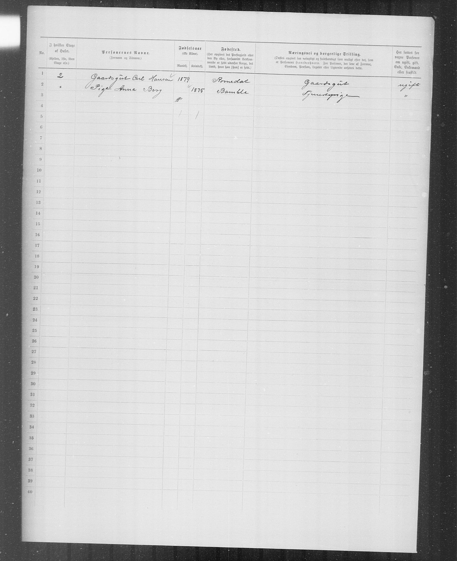 OBA, Municipal Census 1899 for Kristiania, 1899, p. 6453