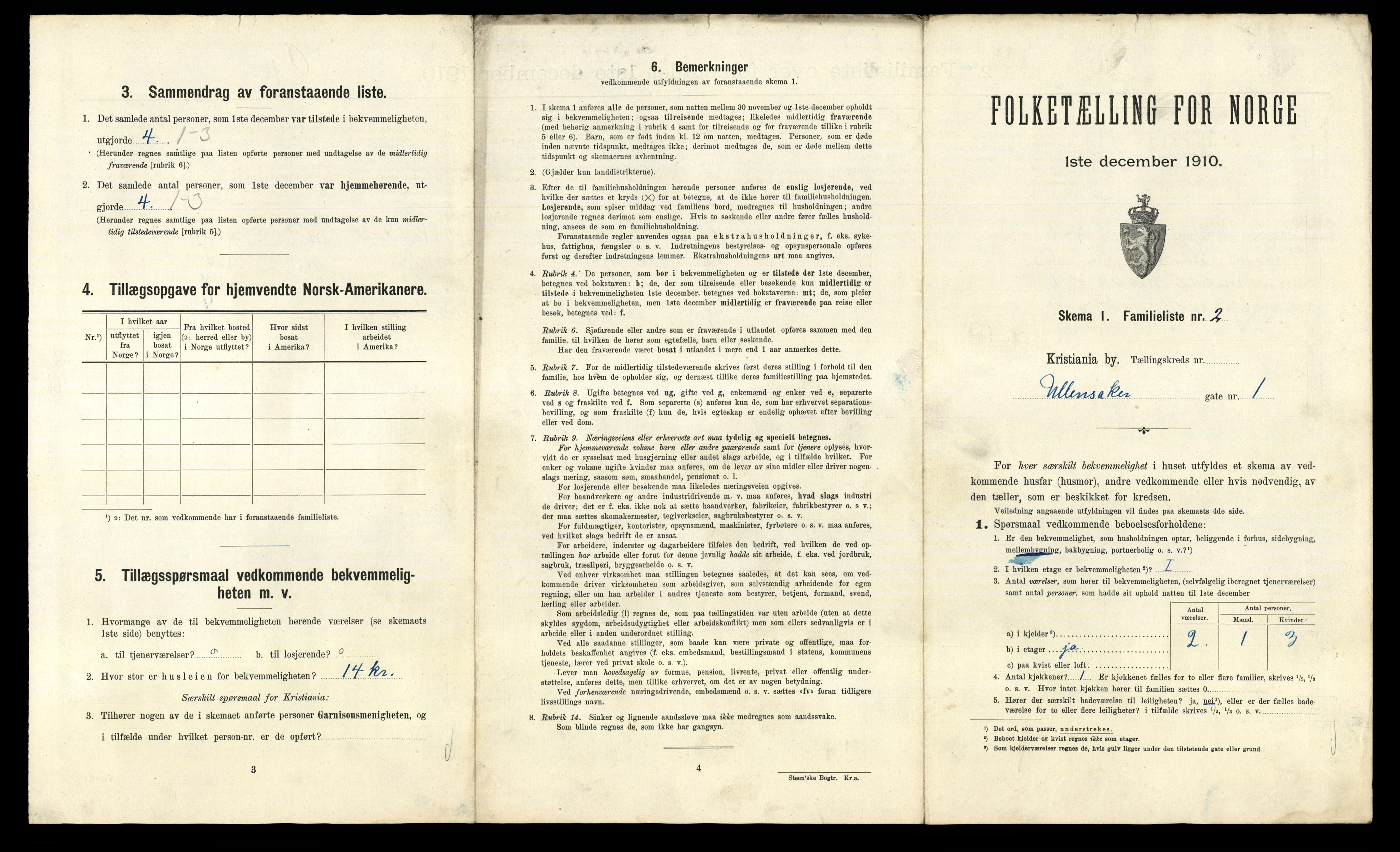 RA, 1910 census for Kristiania, 1910, p. 114143