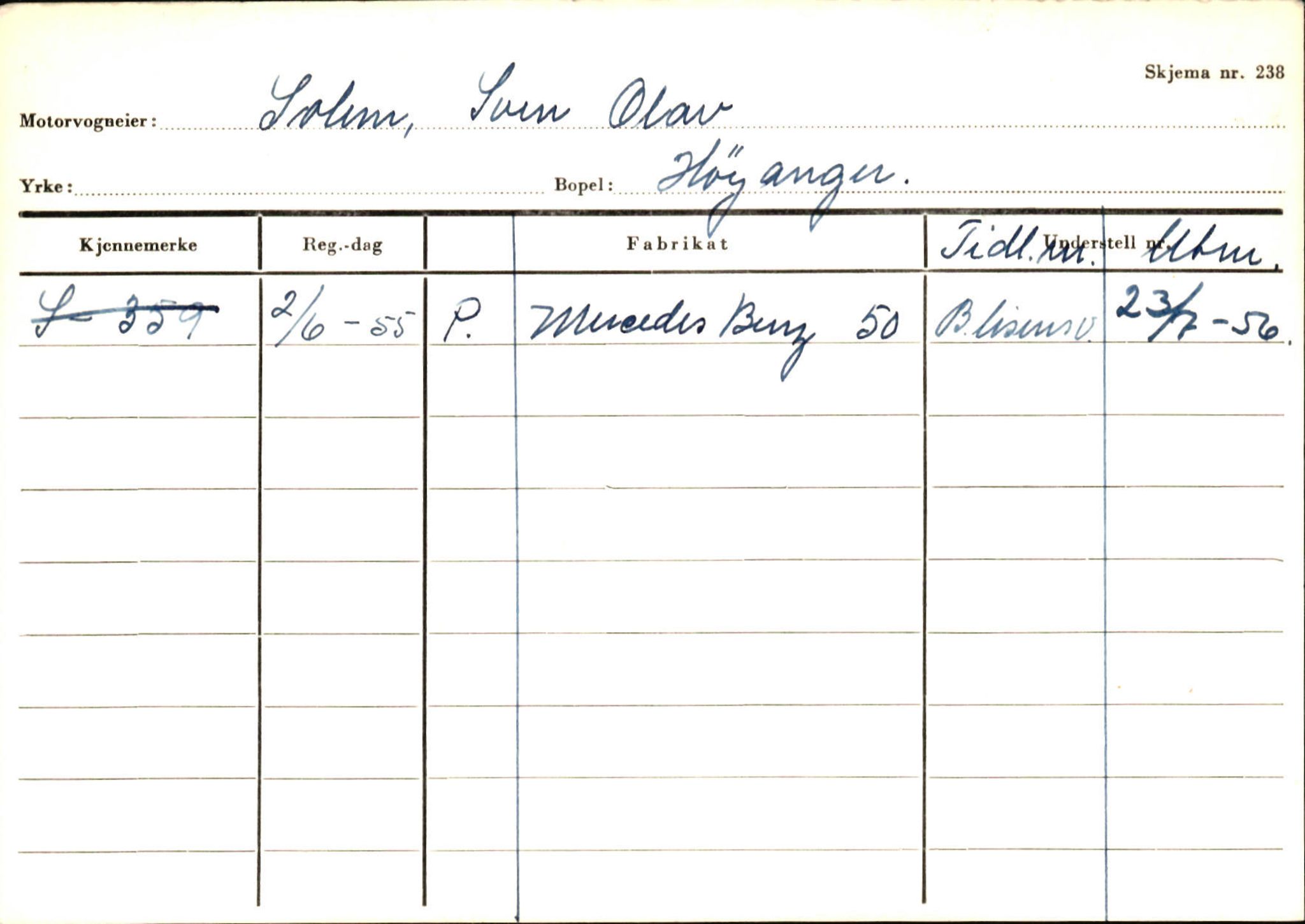 Statens vegvesen, Sogn og Fjordane vegkontor, AV/SAB-A-5301/4/F/L0131: Eigarregister Høyanger P-Å. Stryn S-Å, 1945-1975, p. 301