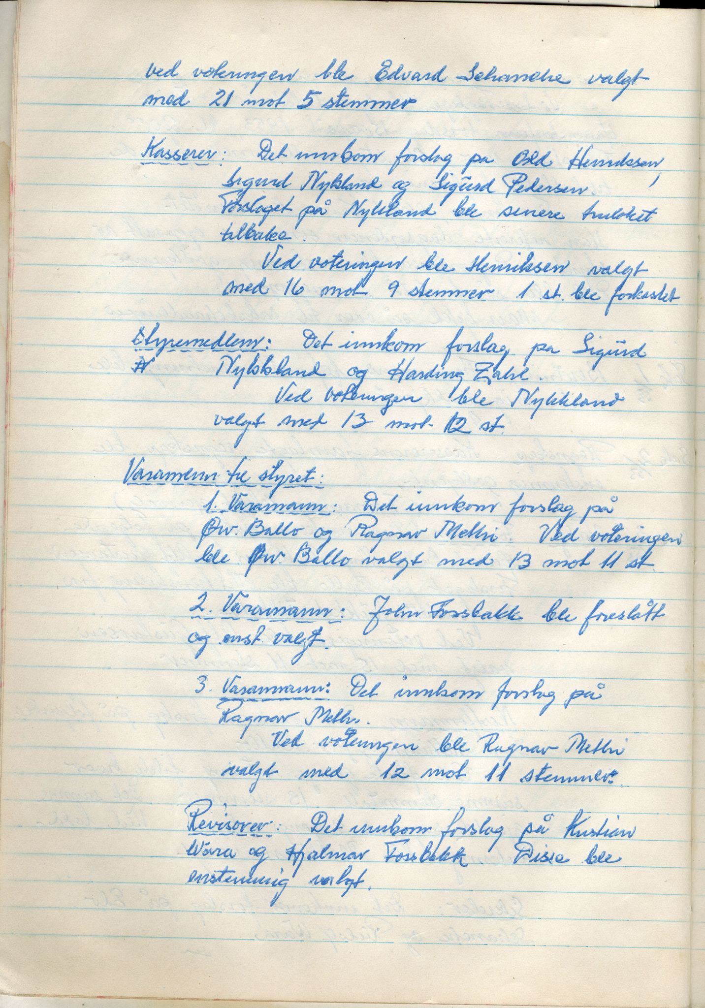 Vadsø Faglige Samorganisasjon, FMFB/A-1085/A/L0001: Styreprotokoll, 1951-1964, p. 51