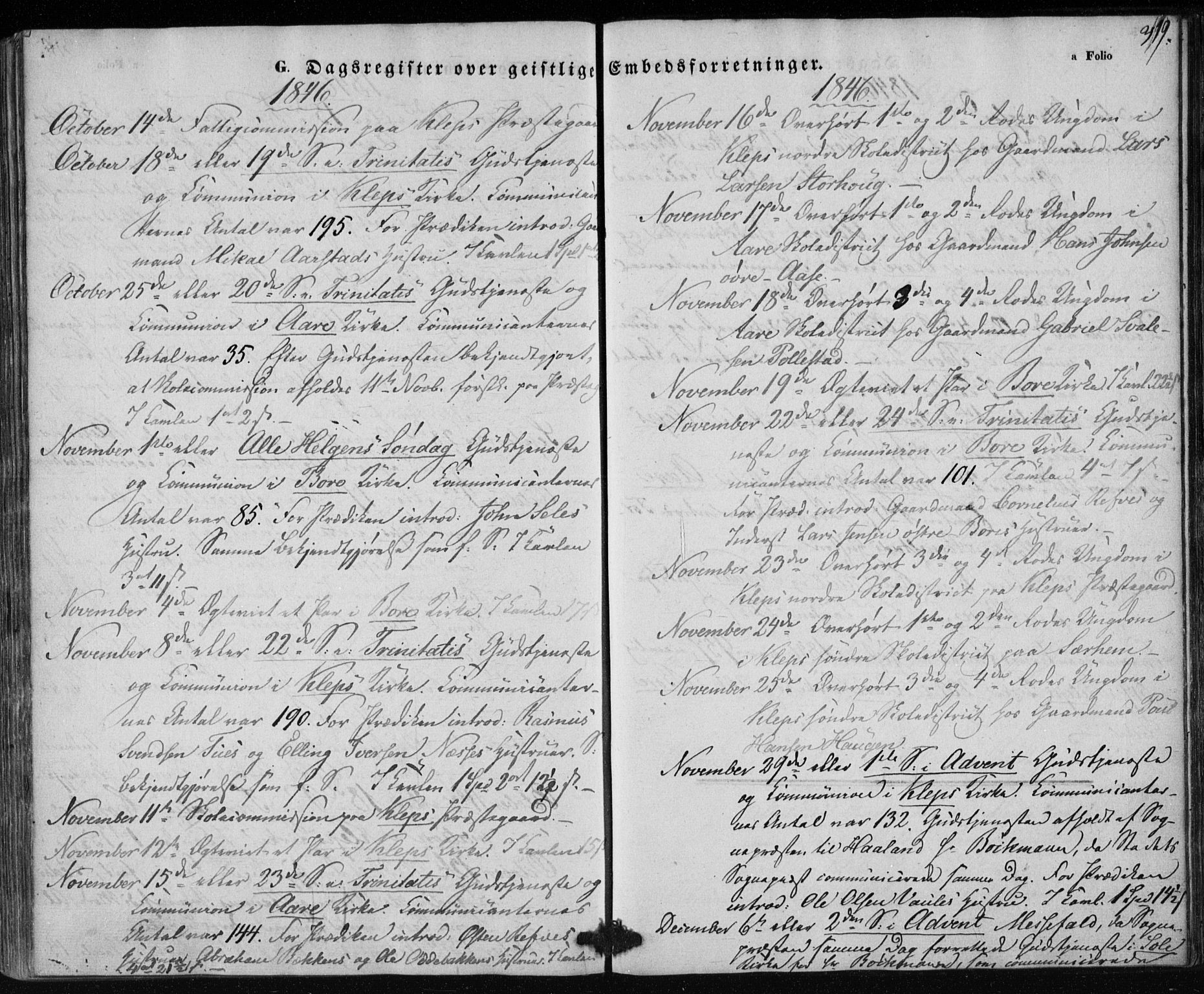 Klepp sokneprestkontor, AV/SAST-A-101803/001/3/30BA/L0004: Parish register (official) no. A 4, 1842-1852, p. 319