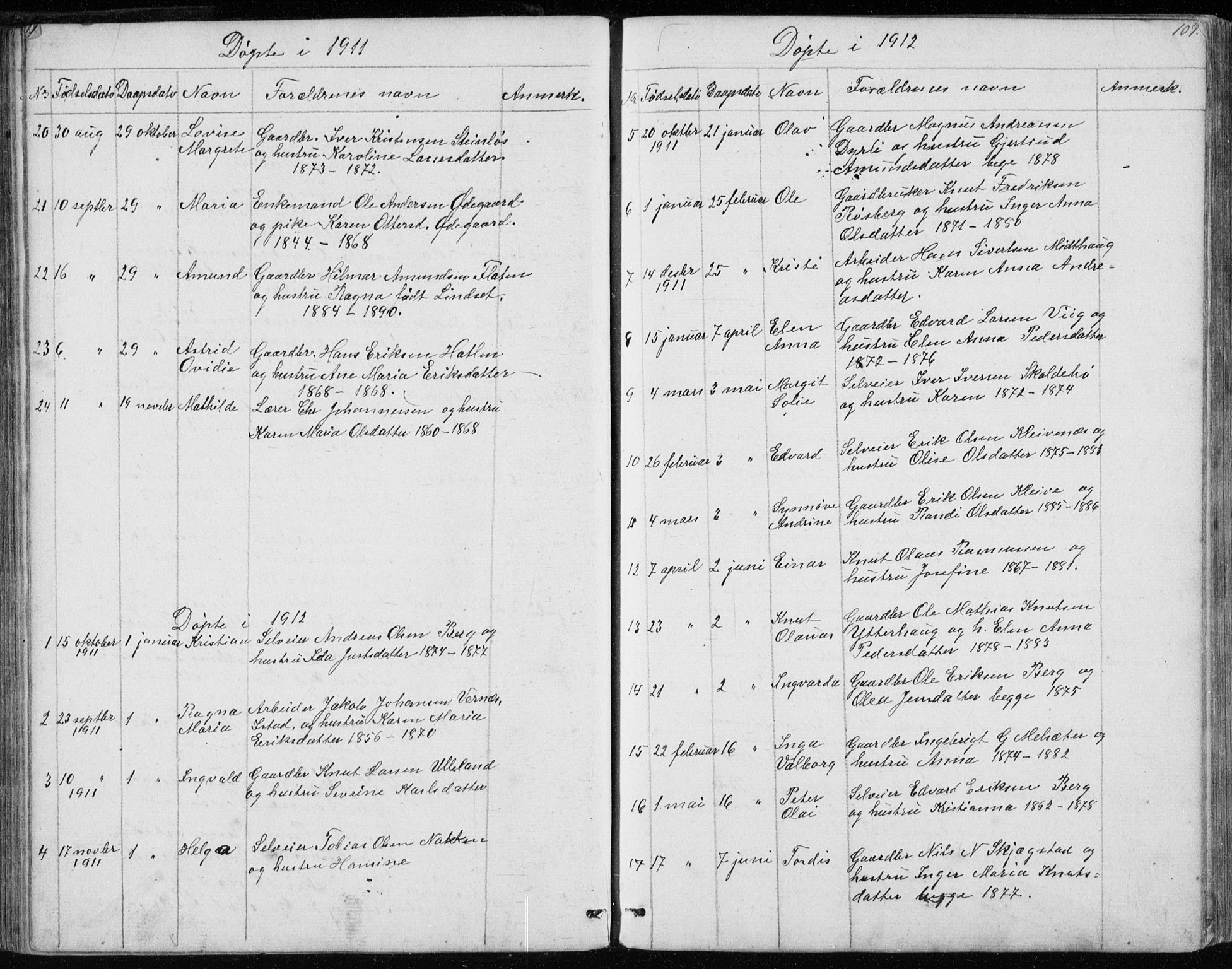 Ministerialprotokoller, klokkerbøker og fødselsregistre - Møre og Romsdal, SAT/A-1454/557/L0684: Parish register (copy) no. 557C02, 1863-1944, p. 107