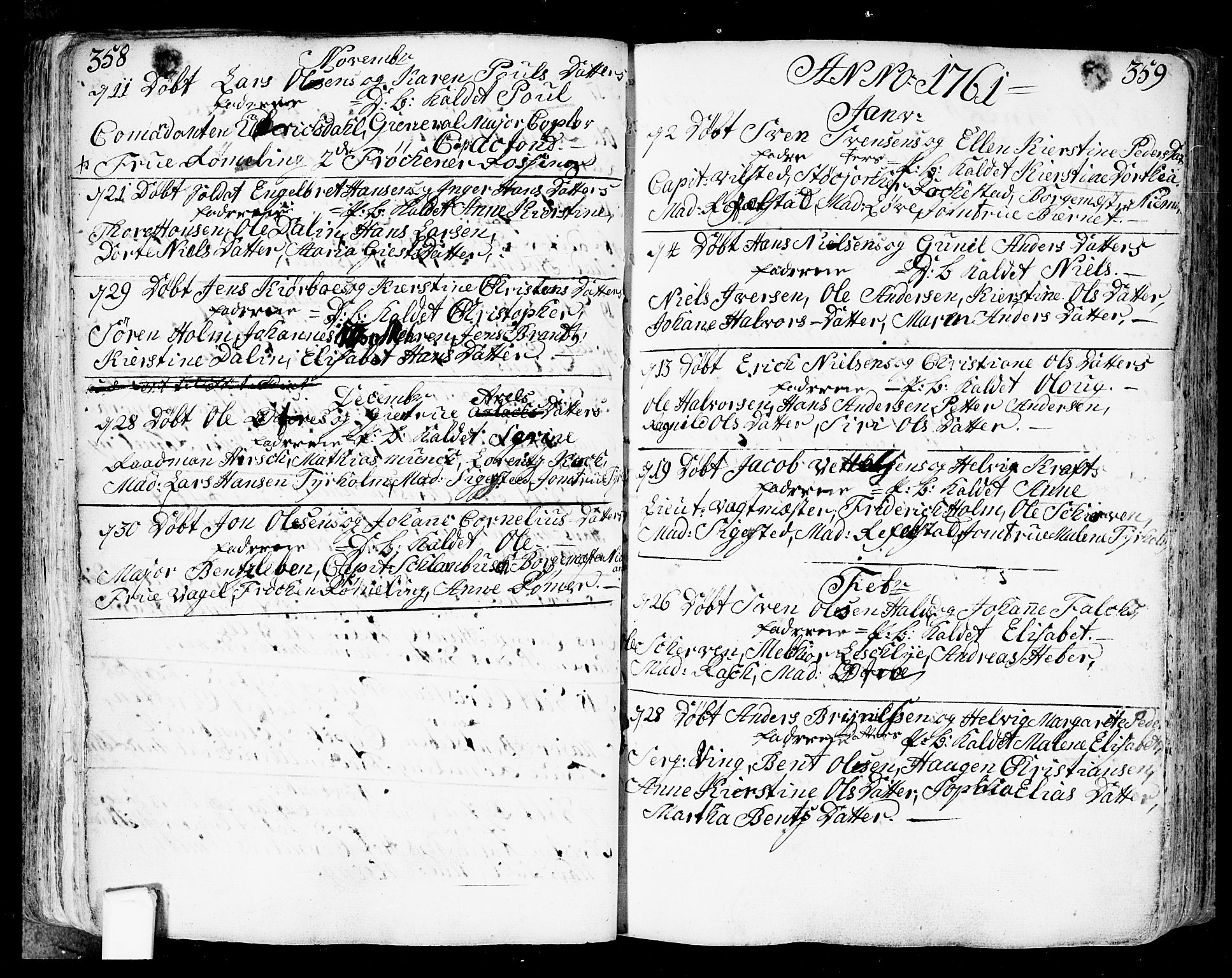 Fredrikstad prestekontor Kirkebøker, SAO/A-11082/F/Fa/L0002: Parish register (official) no. 2, 1750-1804, p. 358-359