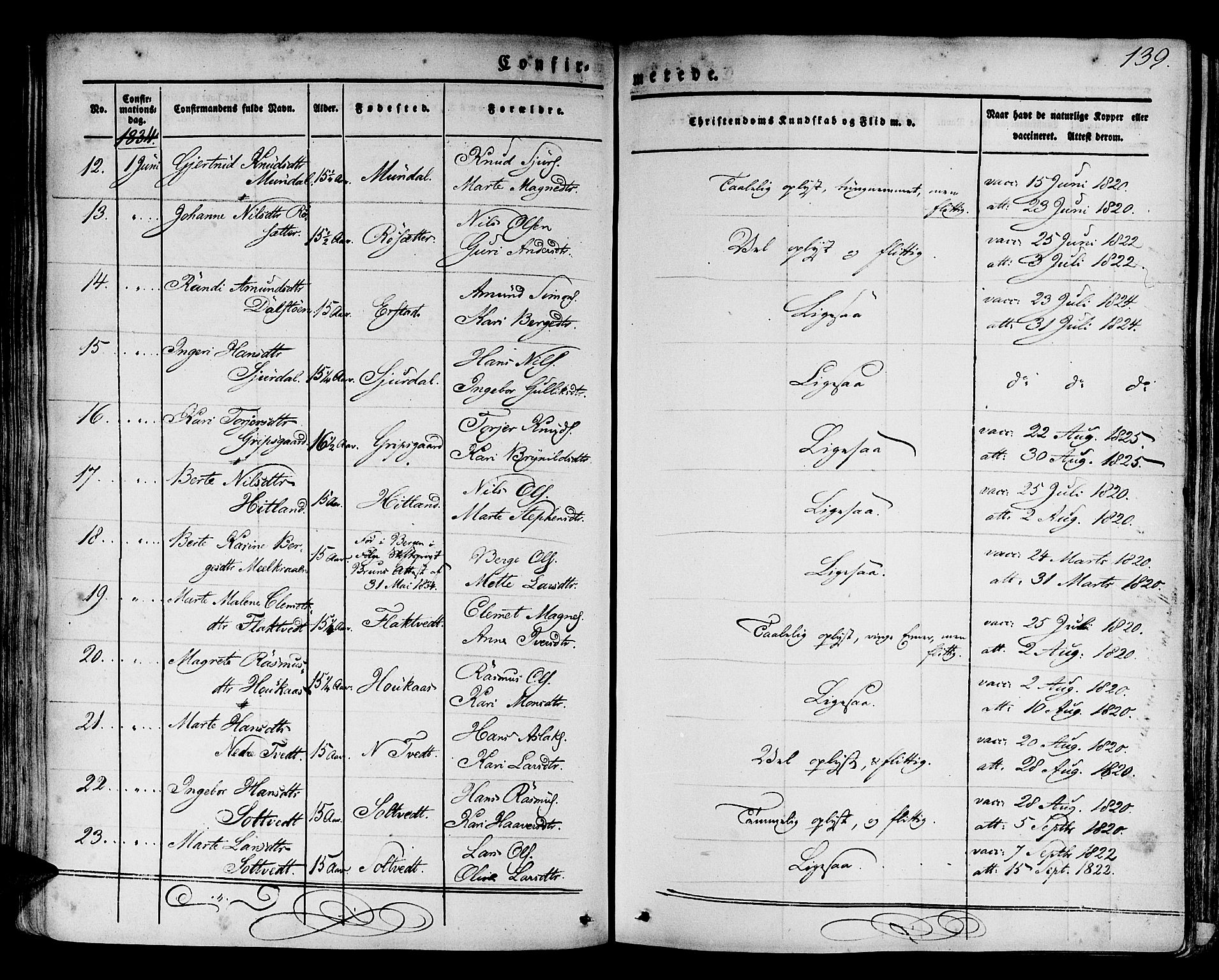 Hamre sokneprestembete, AV/SAB-A-75501/H/Ha/Haa/Haaa/L0011: Parish register (official) no. A 11, 1826-1834, p. 139