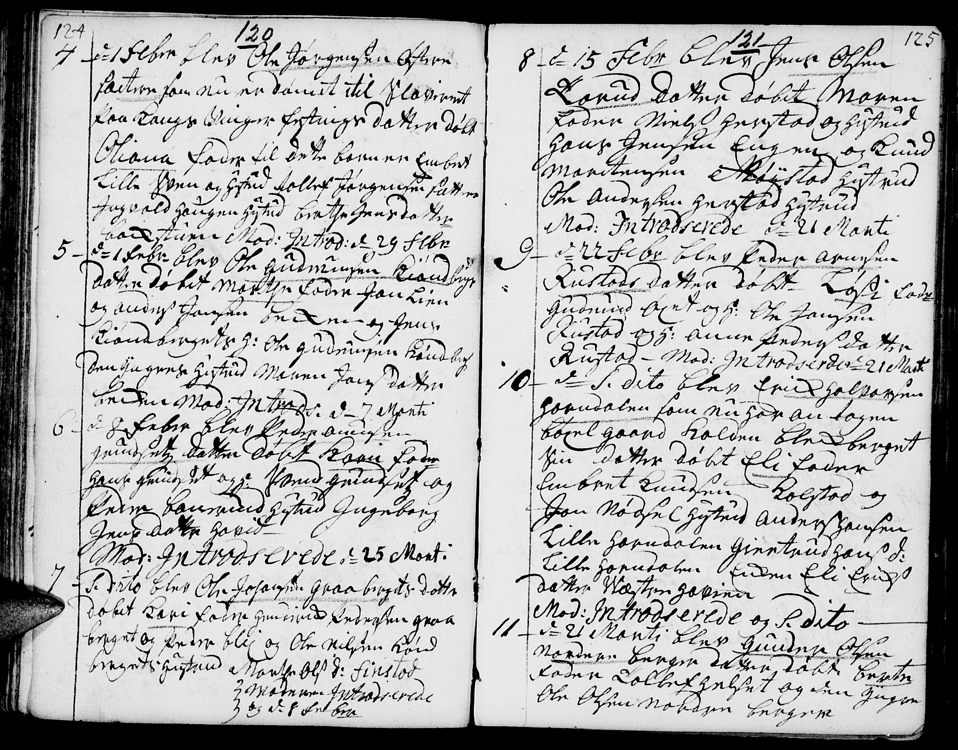 Elverum prestekontor, SAH/PREST-044/H/Ha/Haa/L0002: Parish register (official) no. 2, 1751-1756, p. 124-125
