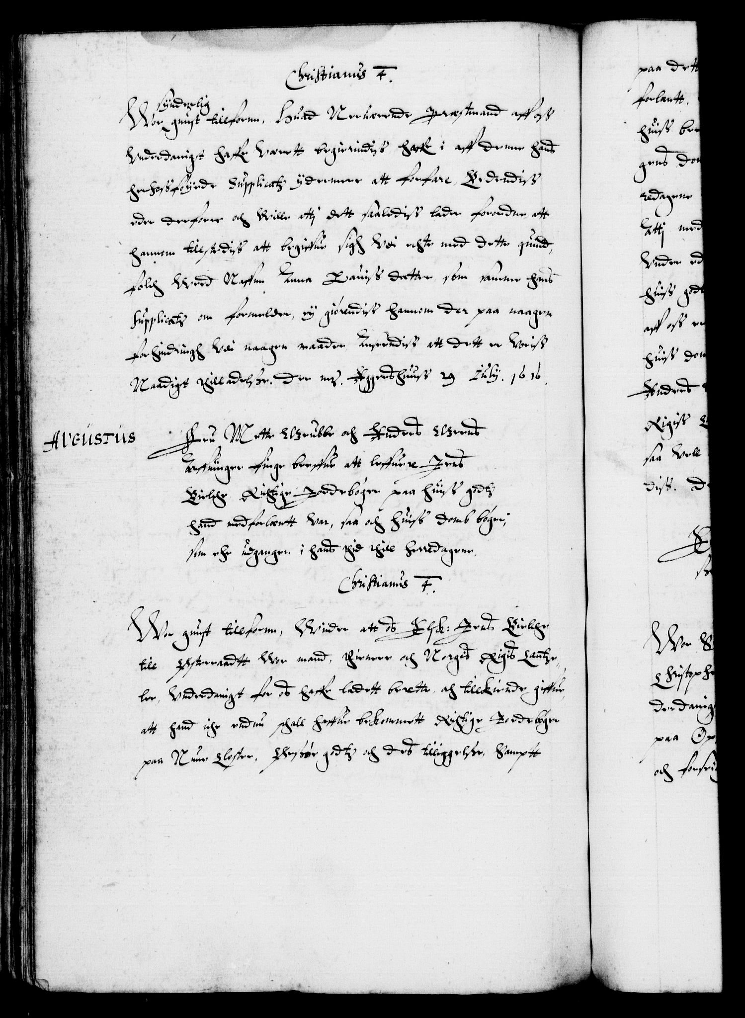 Danske Kanselli 1572-1799, RA/EA-3023/F/Fc/Fca/Fcab/L0003: Norske tegnelser (mikrofilm), 1596-1616, p. 520b