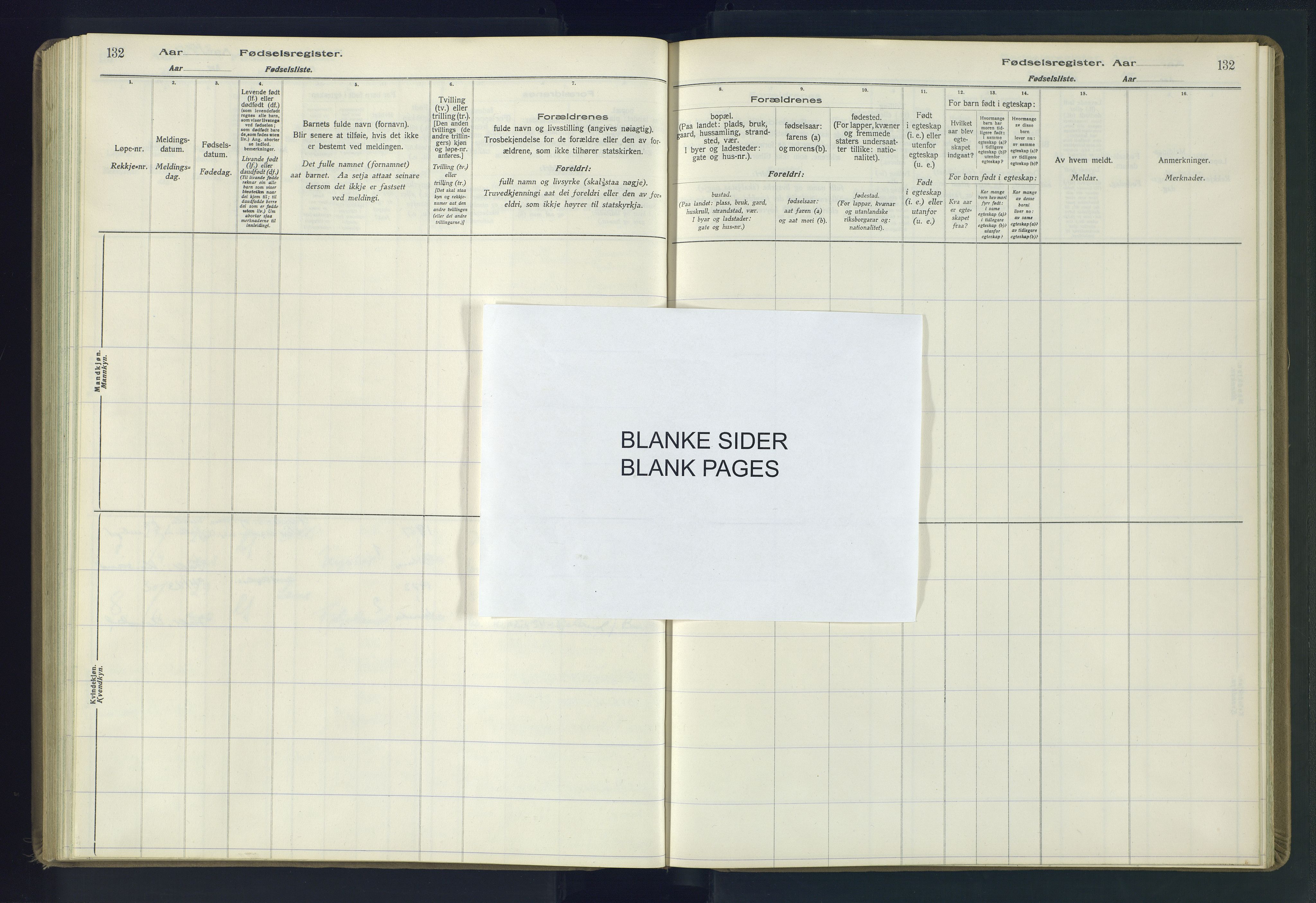 Herefoss sokneprestkontor, AV/SAK-1111-0019/J/Ja/L0002: Birth register no. II.6.11, 1916-1982