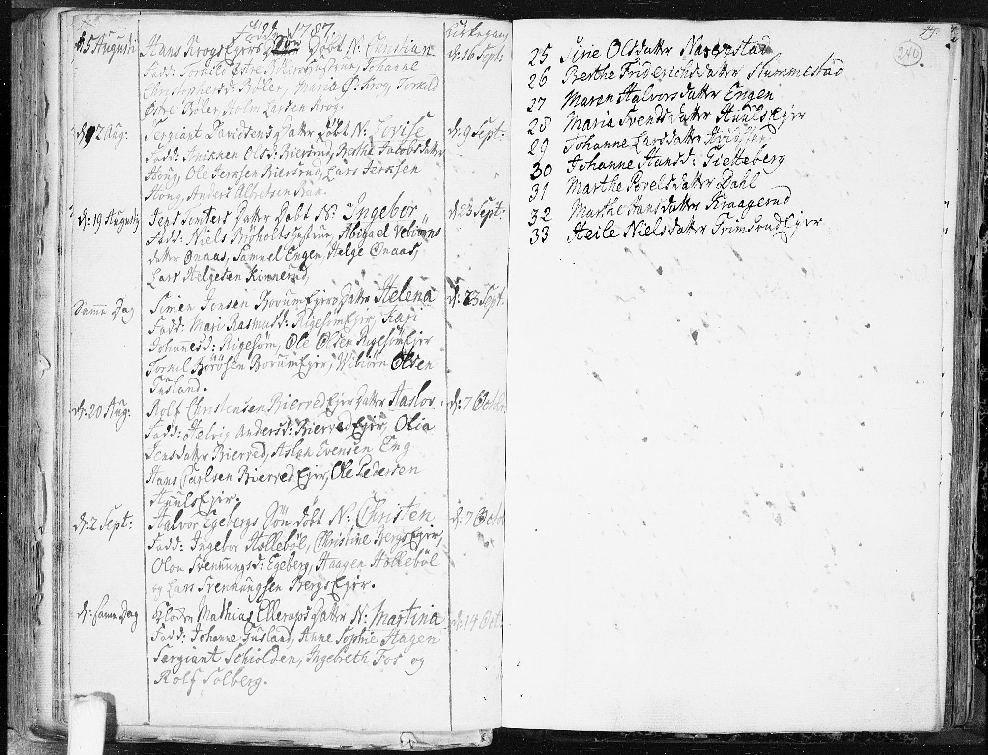 Hobøl prestekontor Kirkebøker, AV/SAO-A-2002/F/Fa/L0001: Parish register (official) no. I 1, 1733-1814, p. 240