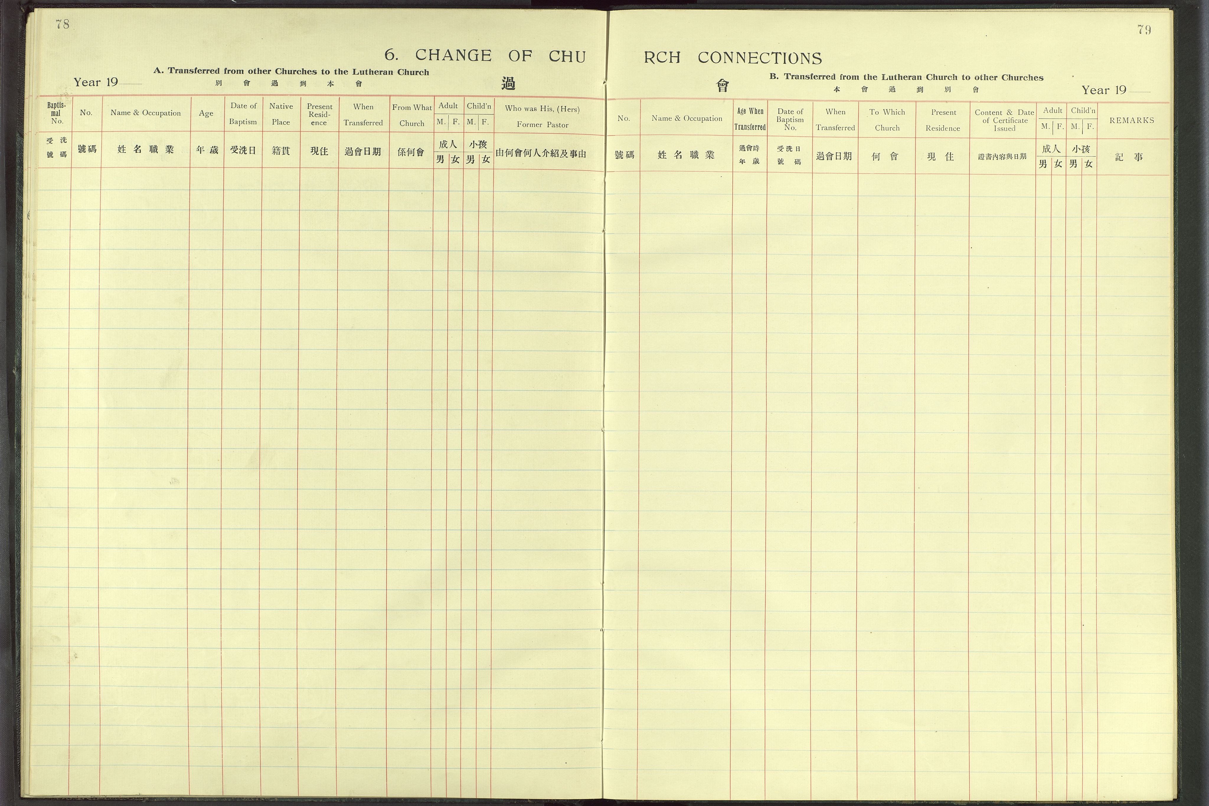 Det Norske Misjonsselskap - utland - Kina (Hunan), VID/MA-A-1065/Dm/L0008: Parish register (official) no. 53, 1906-1948, p. 78-79