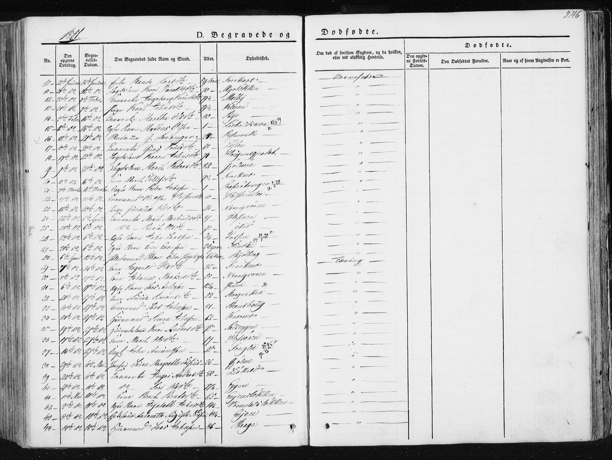 Ministerialprotokoller, klokkerbøker og fødselsregistre - Sør-Trøndelag, AV/SAT-A-1456/668/L0805: Parish register (official) no. 668A05, 1840-1853, p. 246