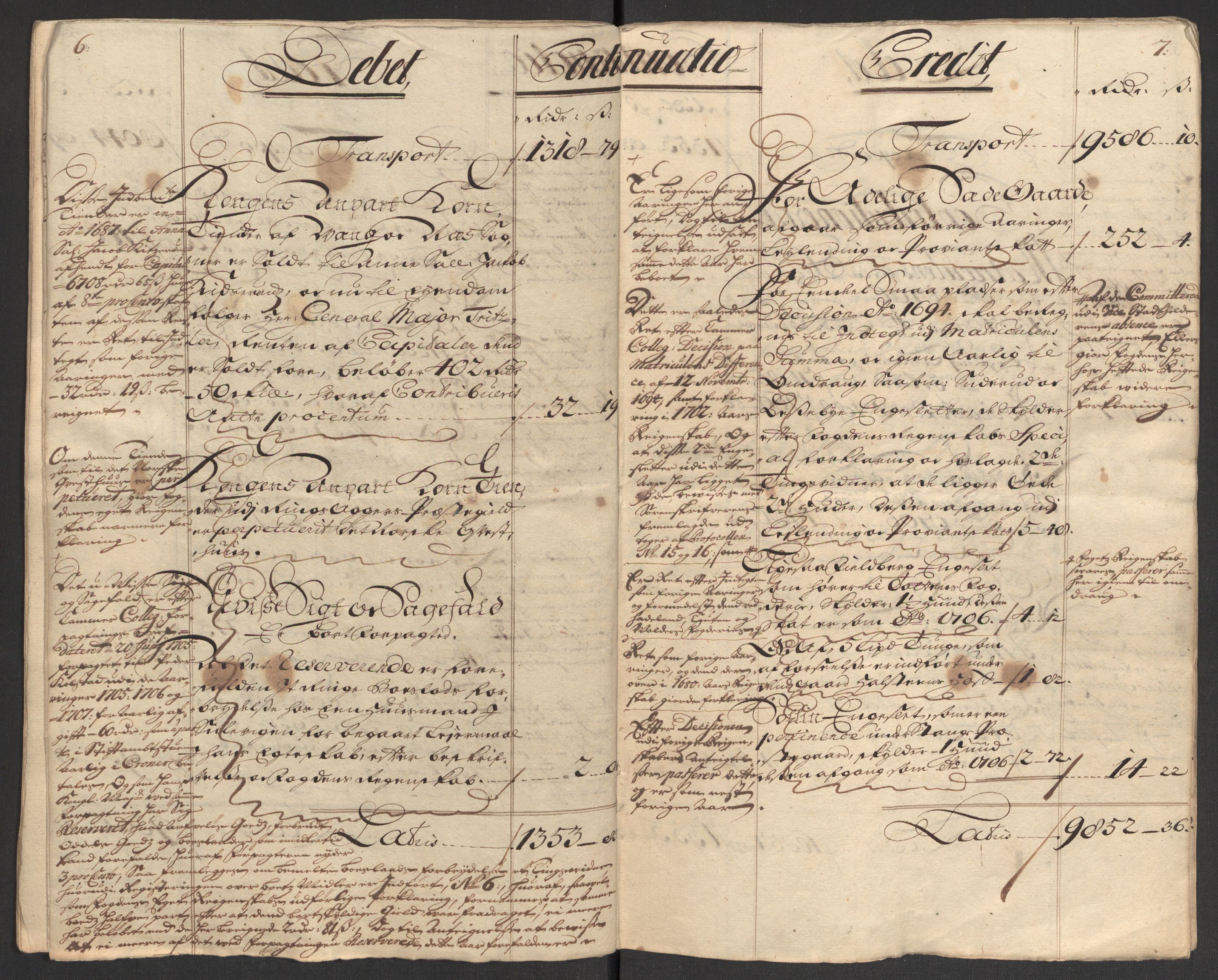 Rentekammeret inntil 1814, Reviderte regnskaper, Fogderegnskap, AV/RA-EA-4092/R16/L1043: Fogderegnskap Hedmark, 1706-1707, p. 308