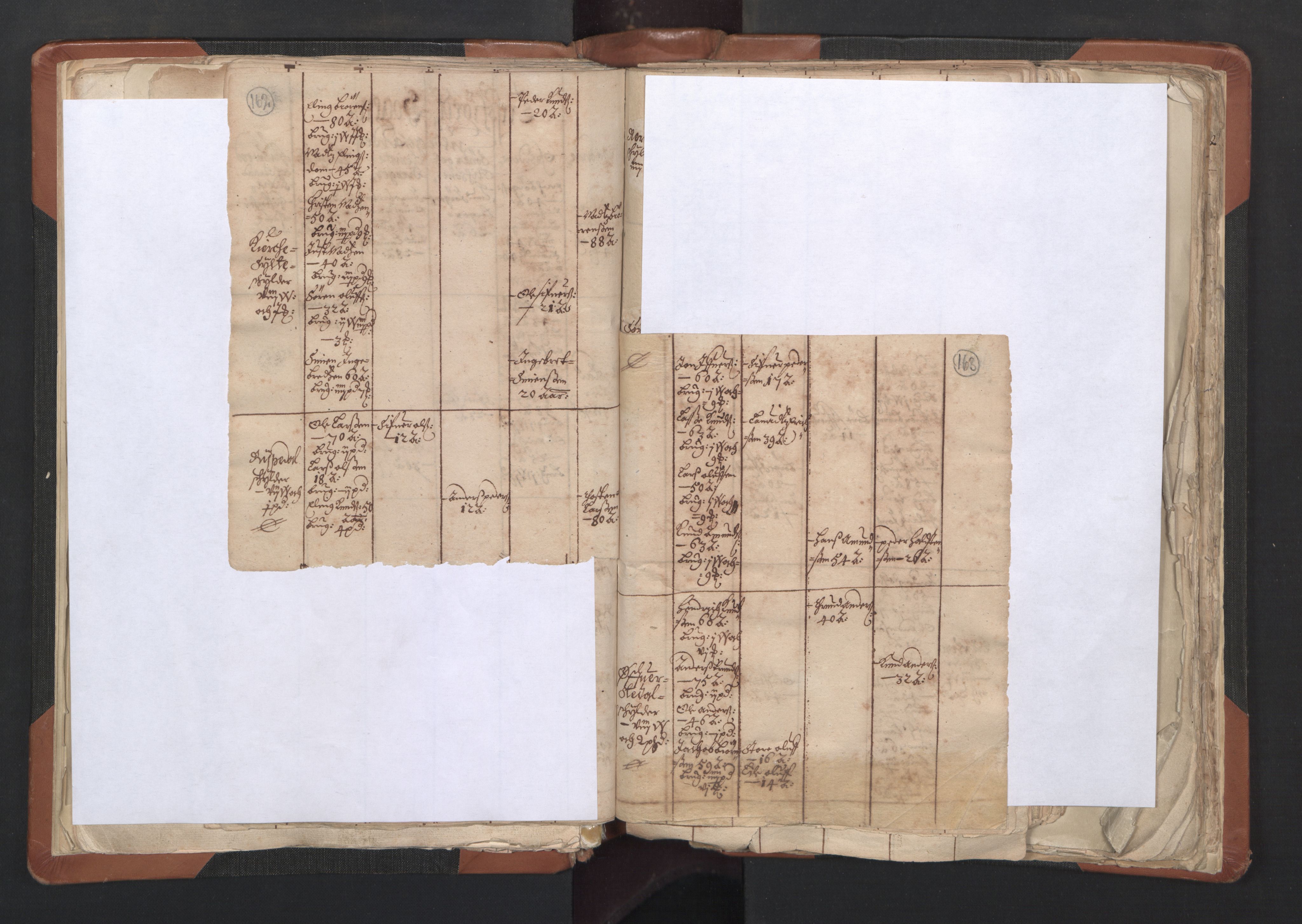 RA, Vicar's Census 1664-1666, no. 27: Romsdal deanery, 1664-1666, p. 162-163