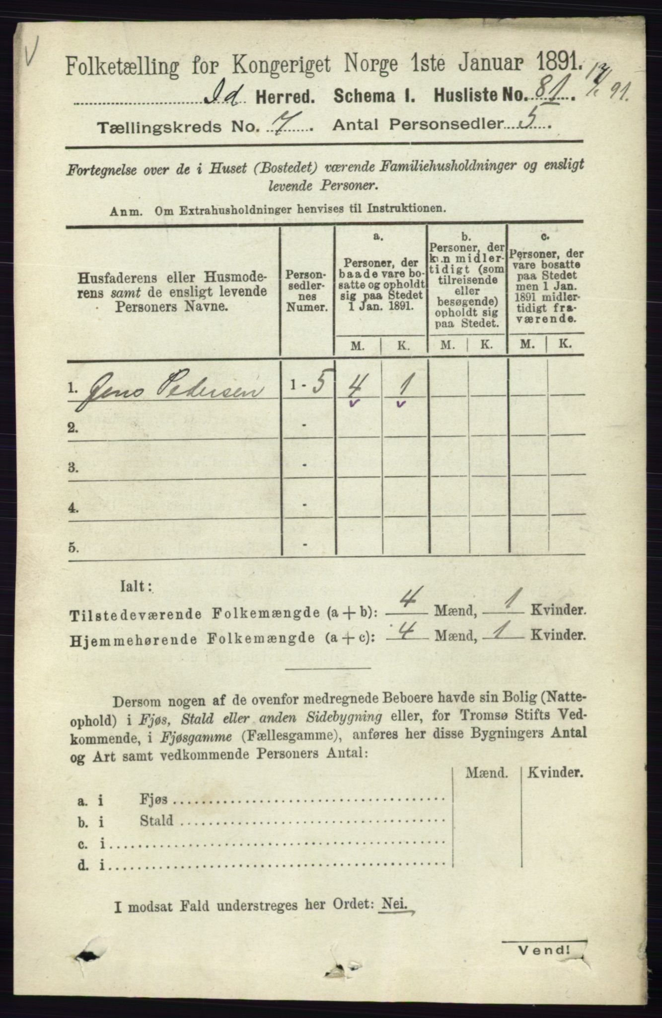 RA, 1891 census for 0117 Idd, 1891, p. 4144