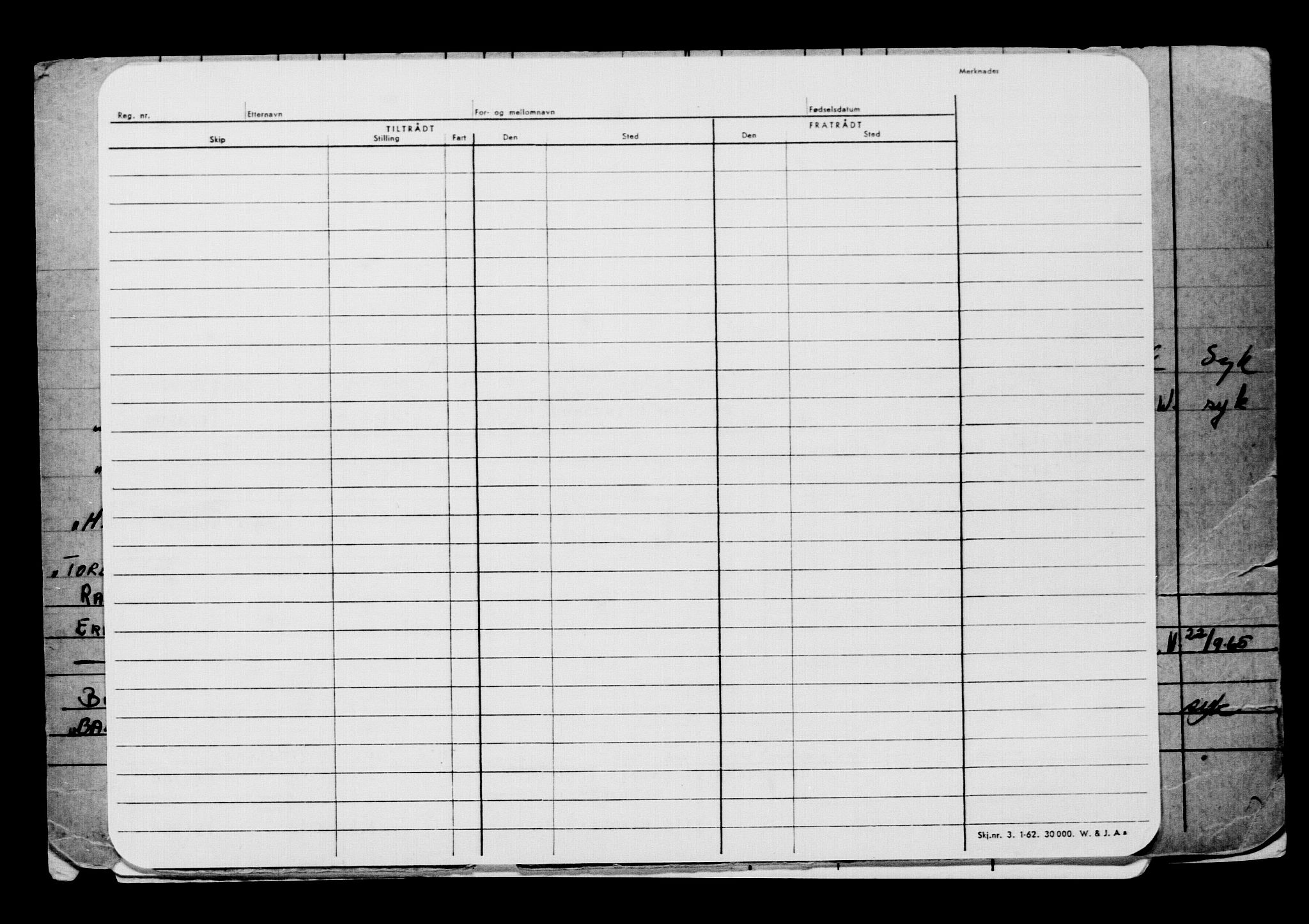 Direktoratet for sjømenn, RA/S-3545/G/Gb/L0148: Hovedkort, 1917, p. 536