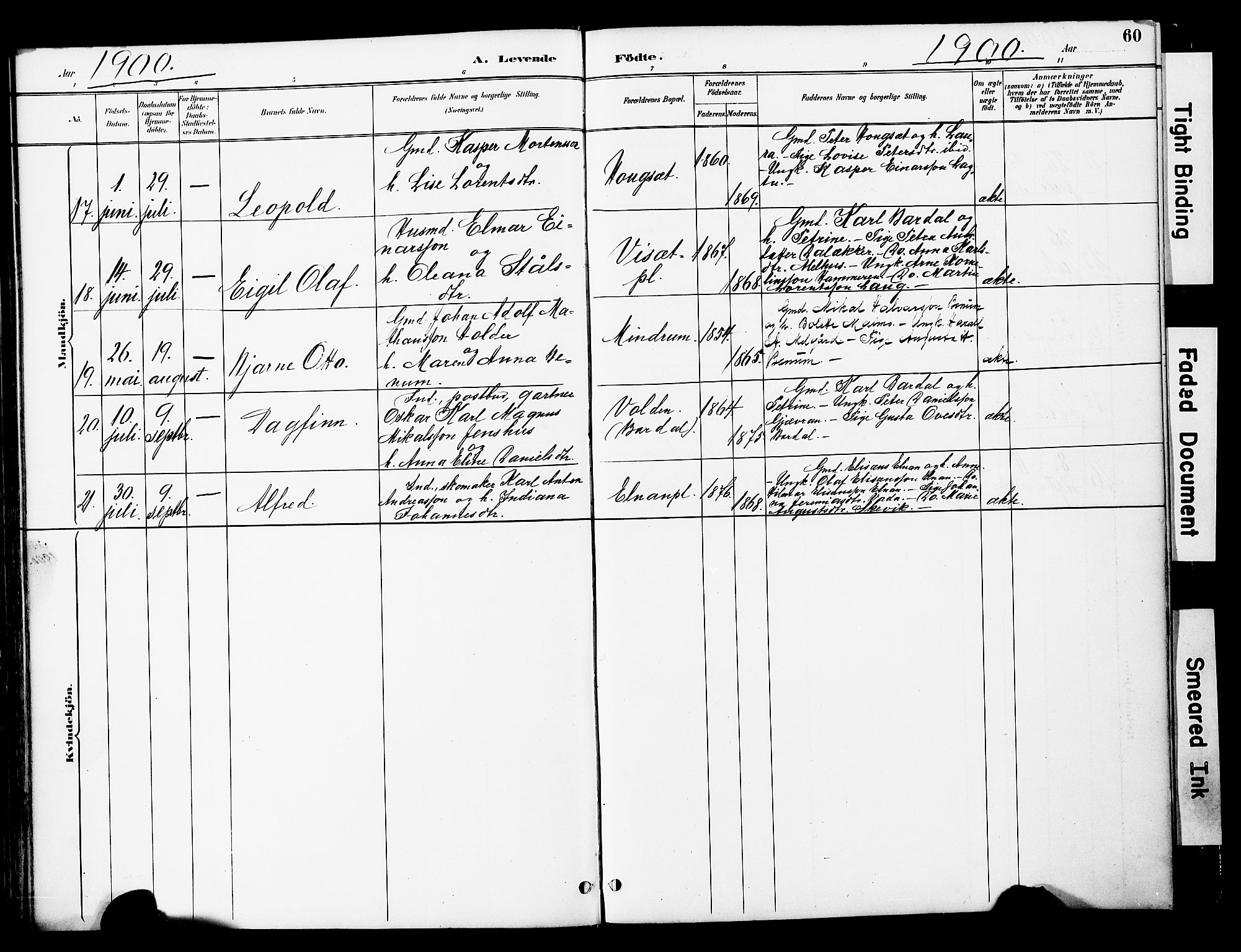 Ministerialprotokoller, klokkerbøker og fødselsregistre - Nord-Trøndelag, AV/SAT-A-1458/741/L0396: Parish register (official) no. 741A10, 1889-1901, p. 60