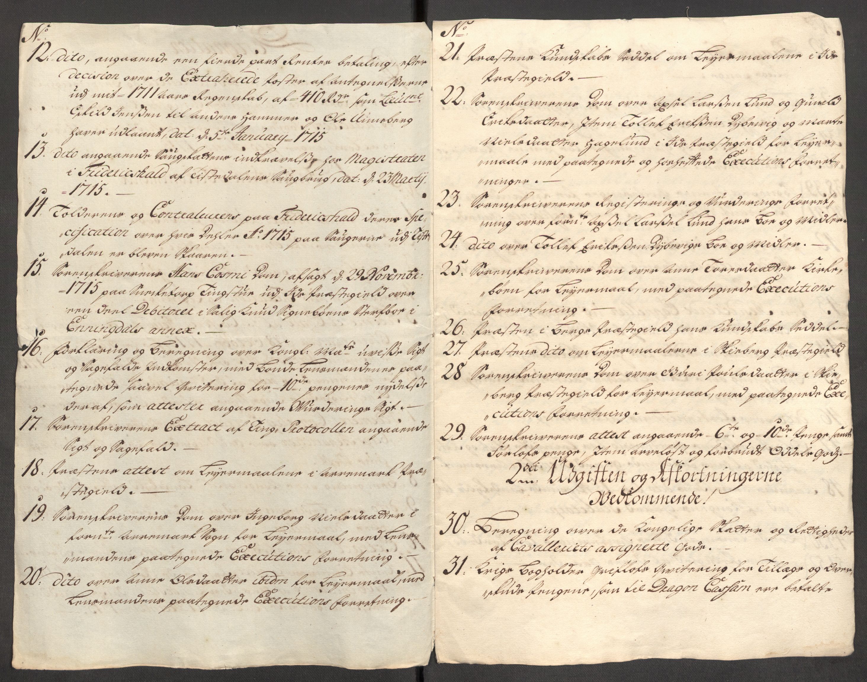 Rentekammeret inntil 1814, Reviderte regnskaper, Fogderegnskap, AV/RA-EA-4092/R01/L0023: Fogderegnskap Idd og Marker, 1715-1716, p. 19