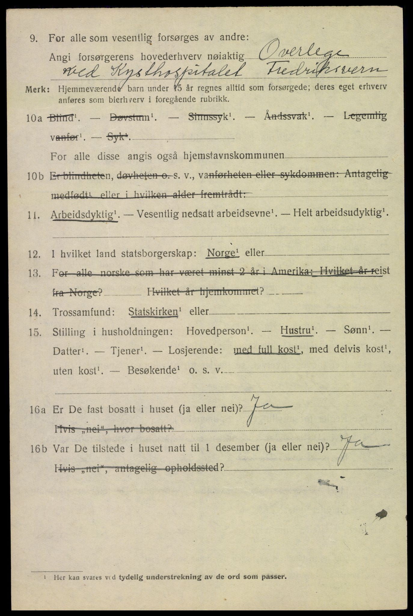 SAKO, 1920 census for Fredriksvern, 1920, p. 380