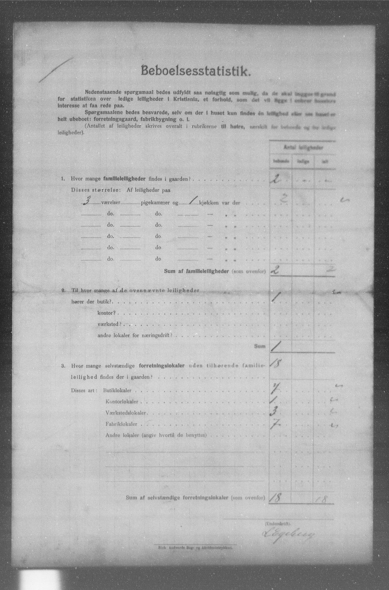 OBA, Municipal Census 1904 for Kristiania, 1904, p. 9658