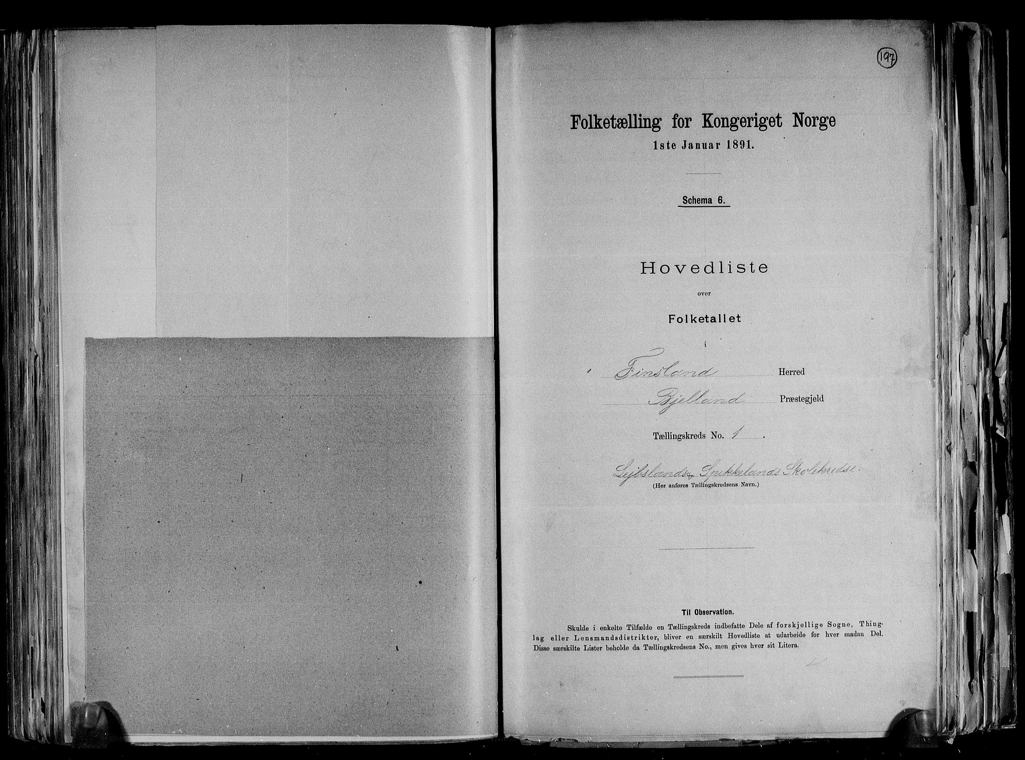 RA, 1891 census for 1023 Finsland, 1891, p. 7