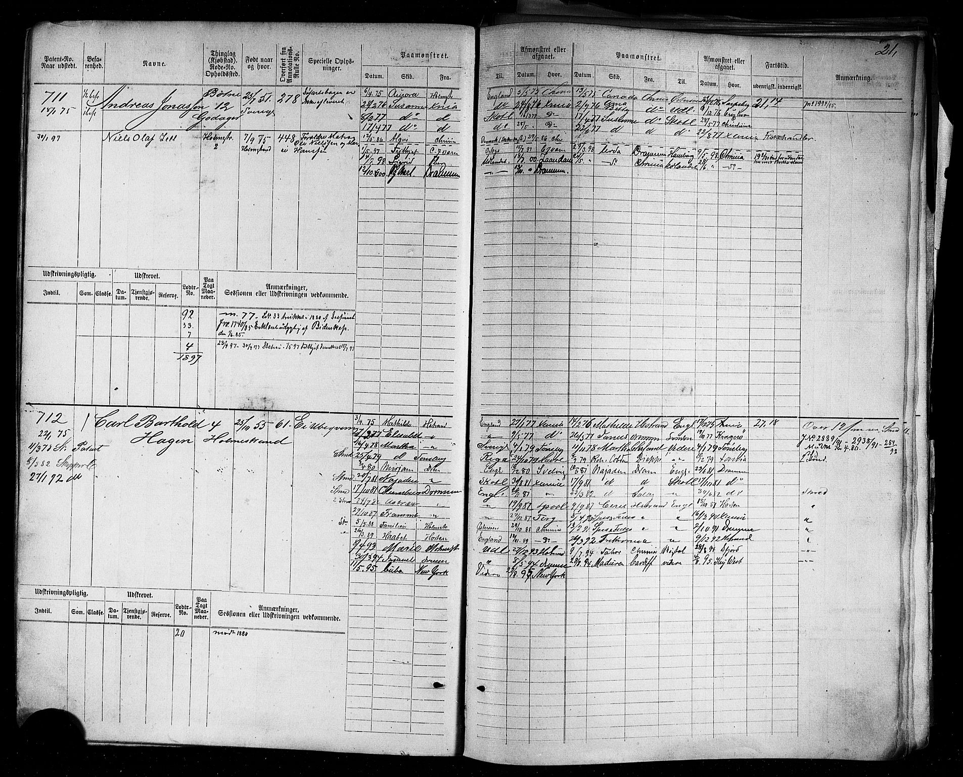 Holmestrand innrulleringskontor, AV/SAKO-A-1151/F/Fc/L0004: Hovedrulle, 1872-1913, p. 24