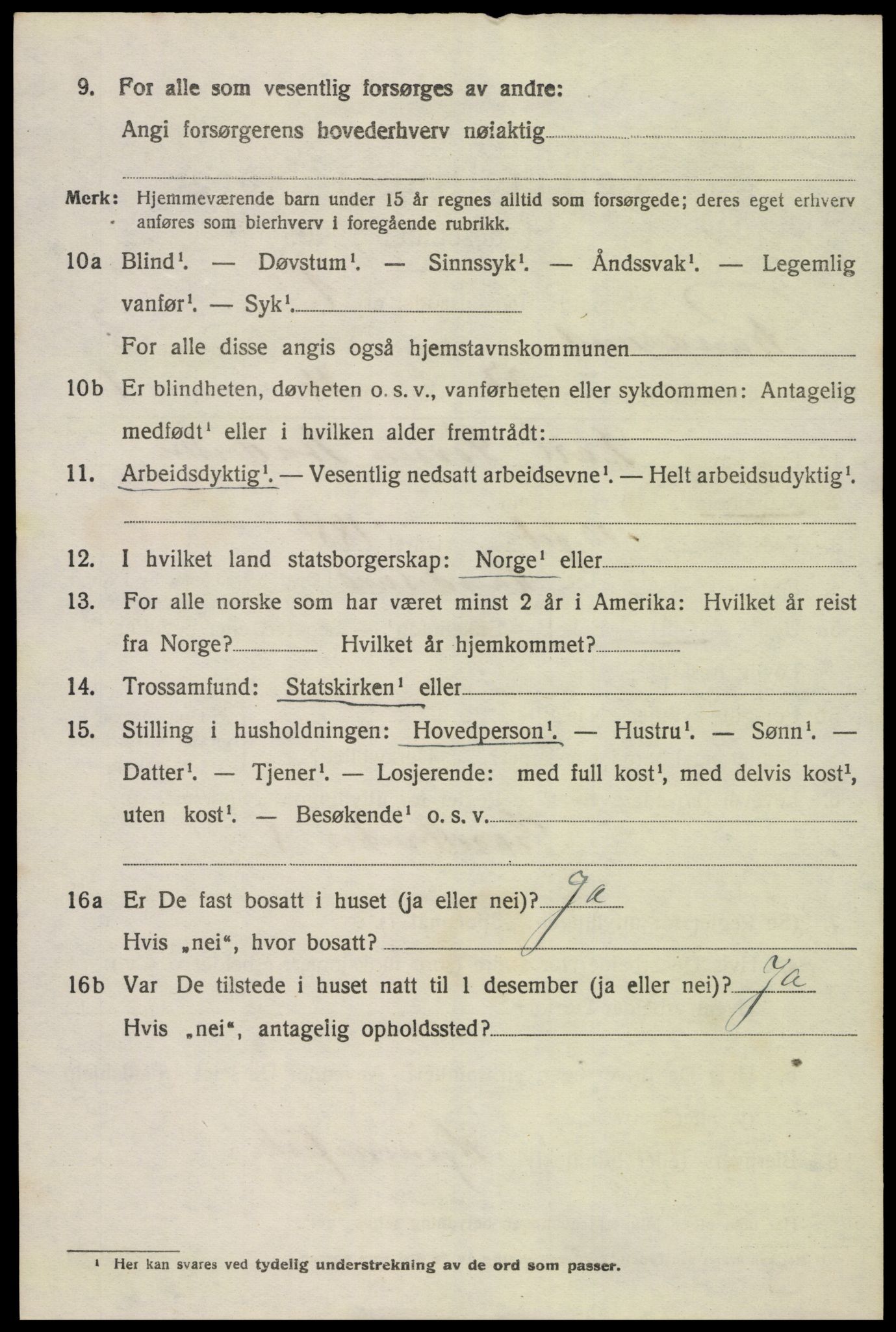 SAK, 1920 census for Randesund, 1920, p. 1759