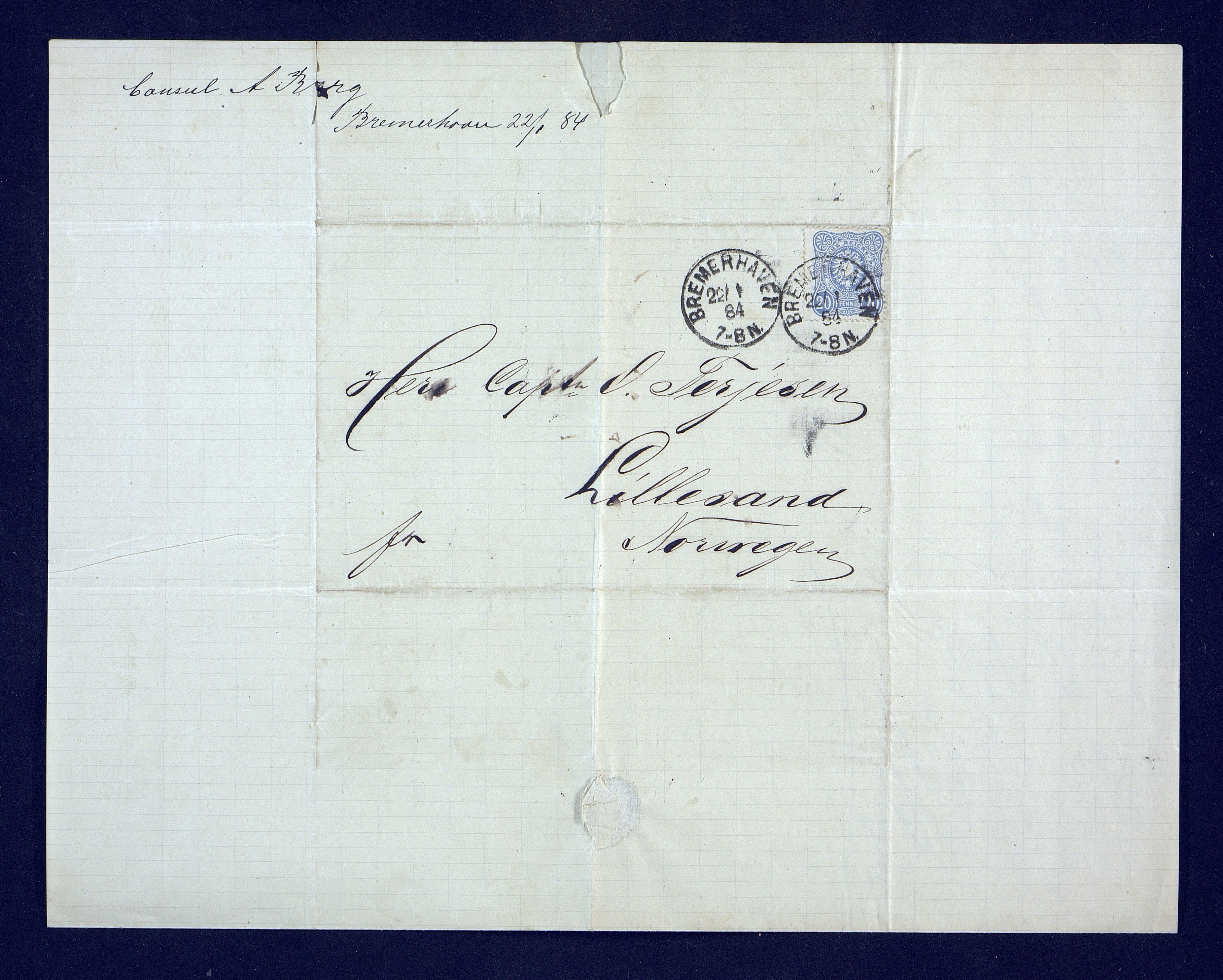 O. Terjesens rederi, AAKS/PA-2525/R/R02/L0001: Regnskapsbilag, 1884-1898