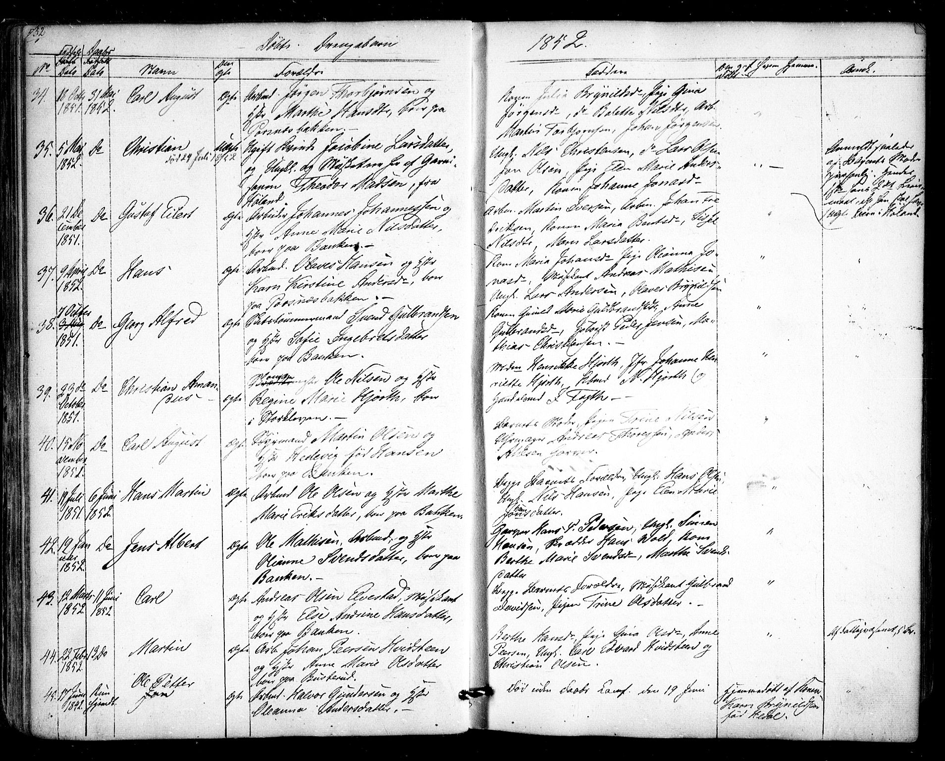 Halden prestekontor Kirkebøker, AV/SAO-A-10909/F/Fa/L0006: Parish register (official) no. I 6, 1845-1856, p. 52