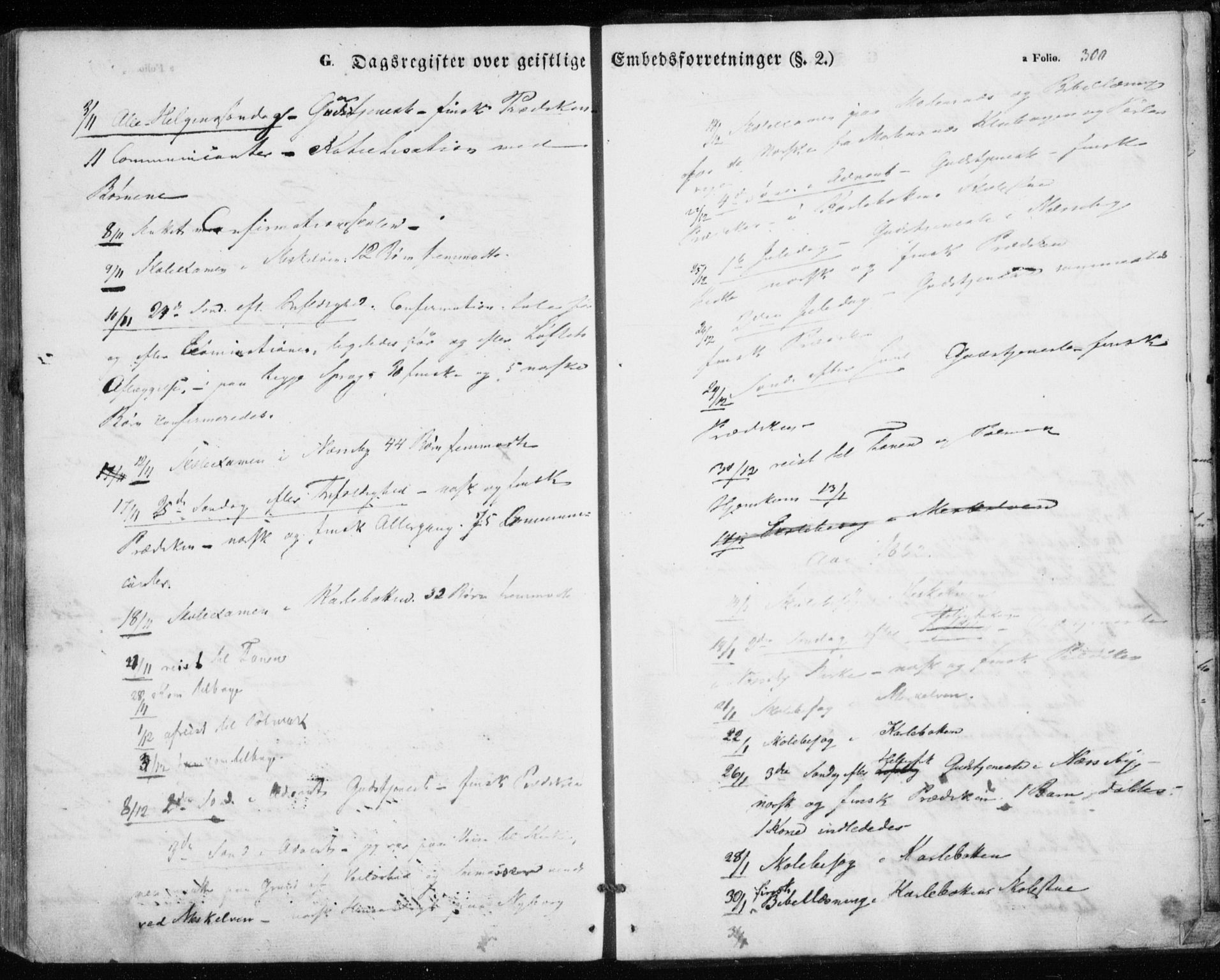 Nesseby sokneprestkontor, SATØ/S-1330/H/Ha/L0002kirke: Parish register (official) no. 2, 1856-1864, p. 300