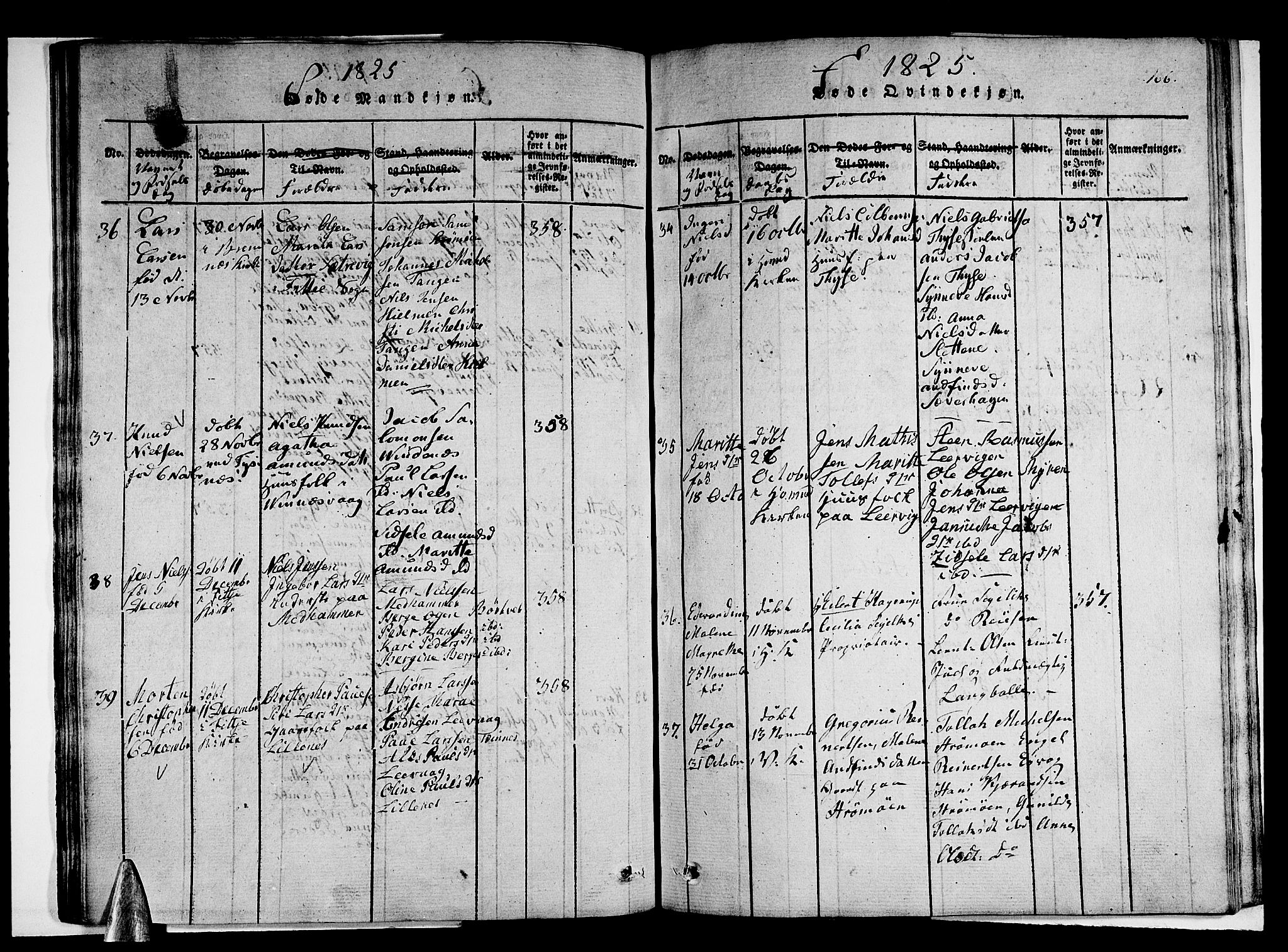 Stord sokneprestembete, AV/SAB-A-78201/H/Haa: Parish register (official) no. A 5, 1816-1825, p. 166